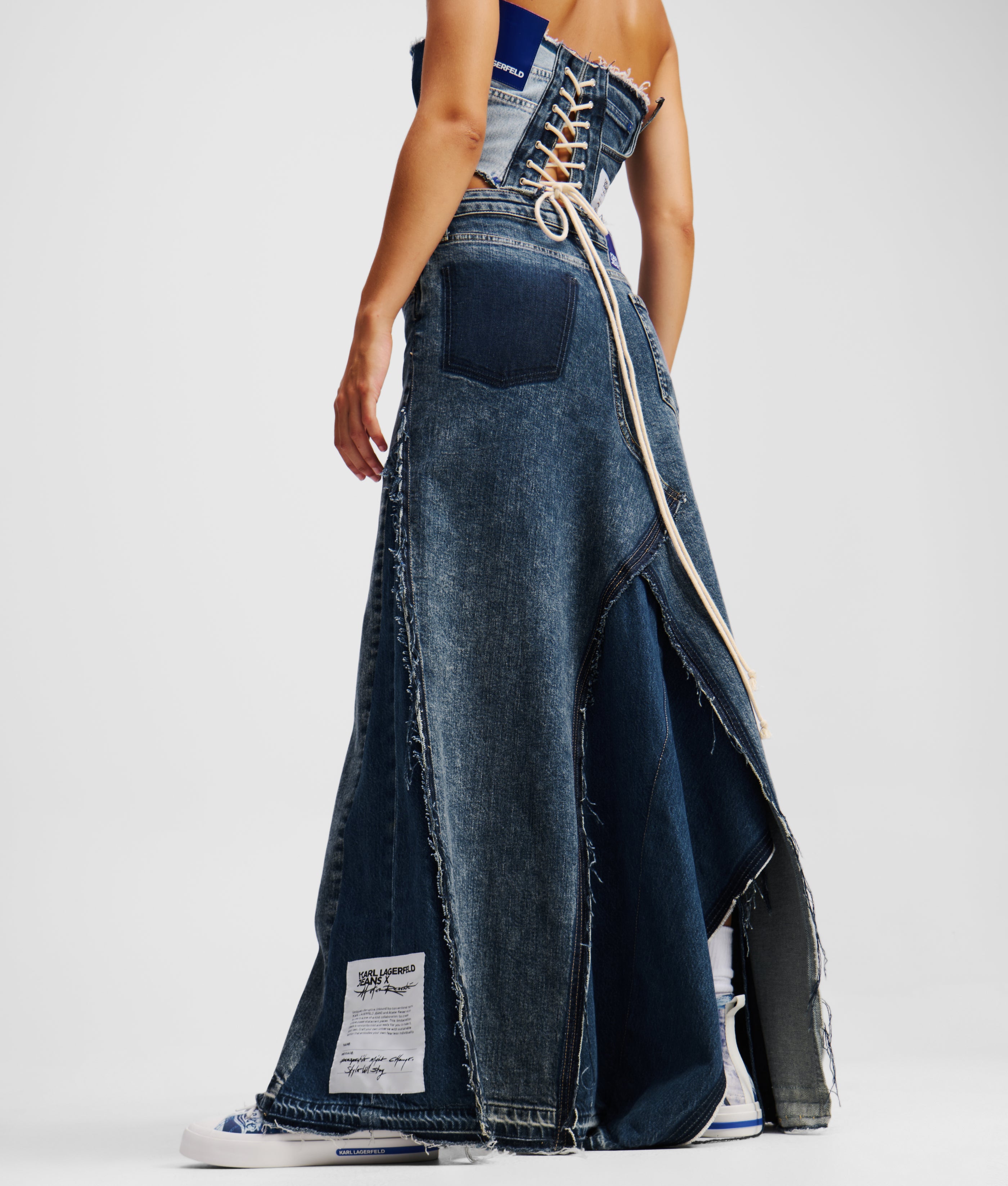 KLJ X ATELIER RESERVÉ DENIM MAXI SKIRT