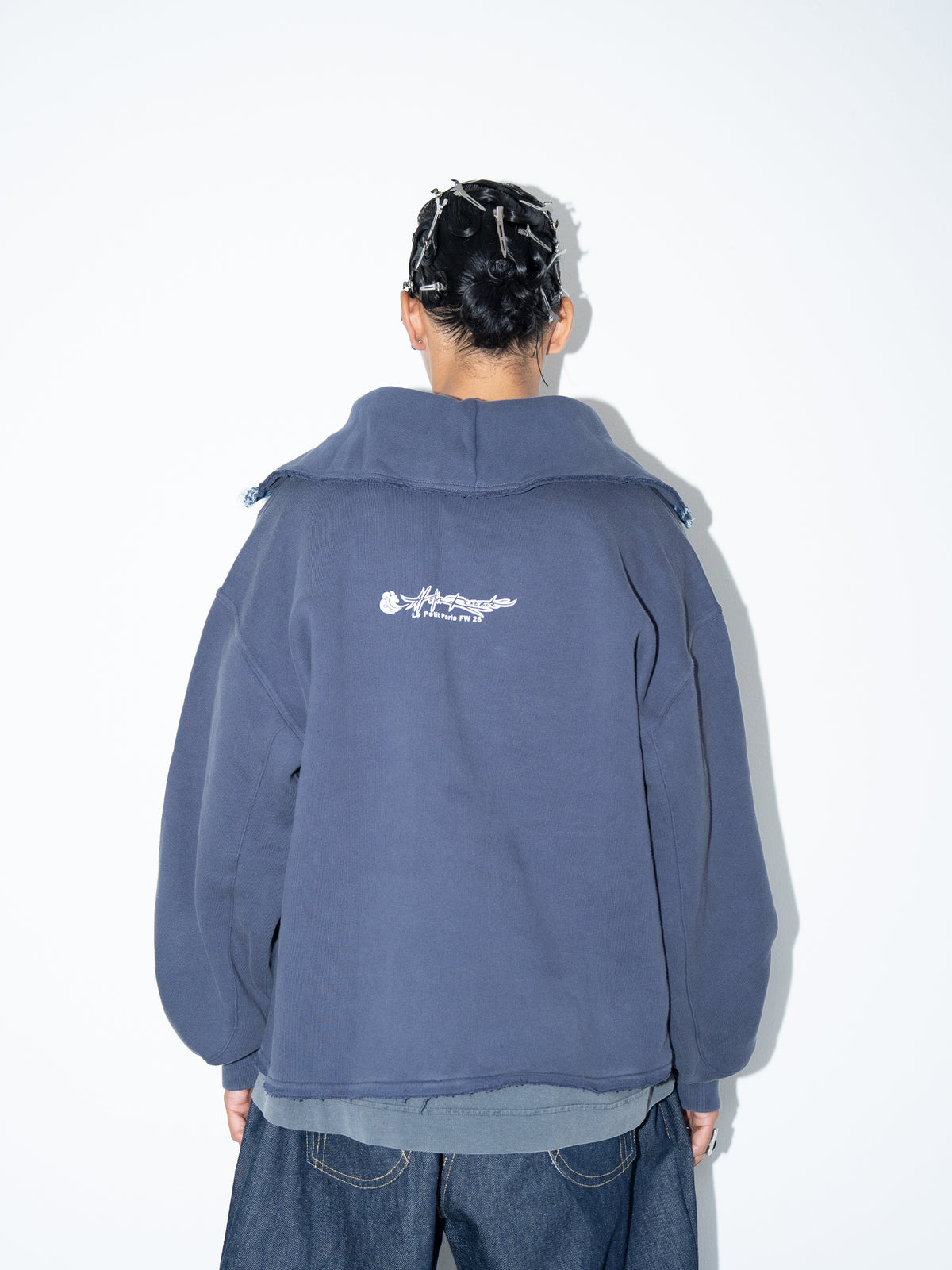 Box Hoodie Reconstructed Sailor Navy