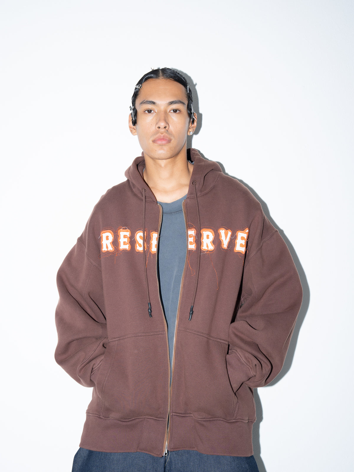 Zip Hoodie Brown