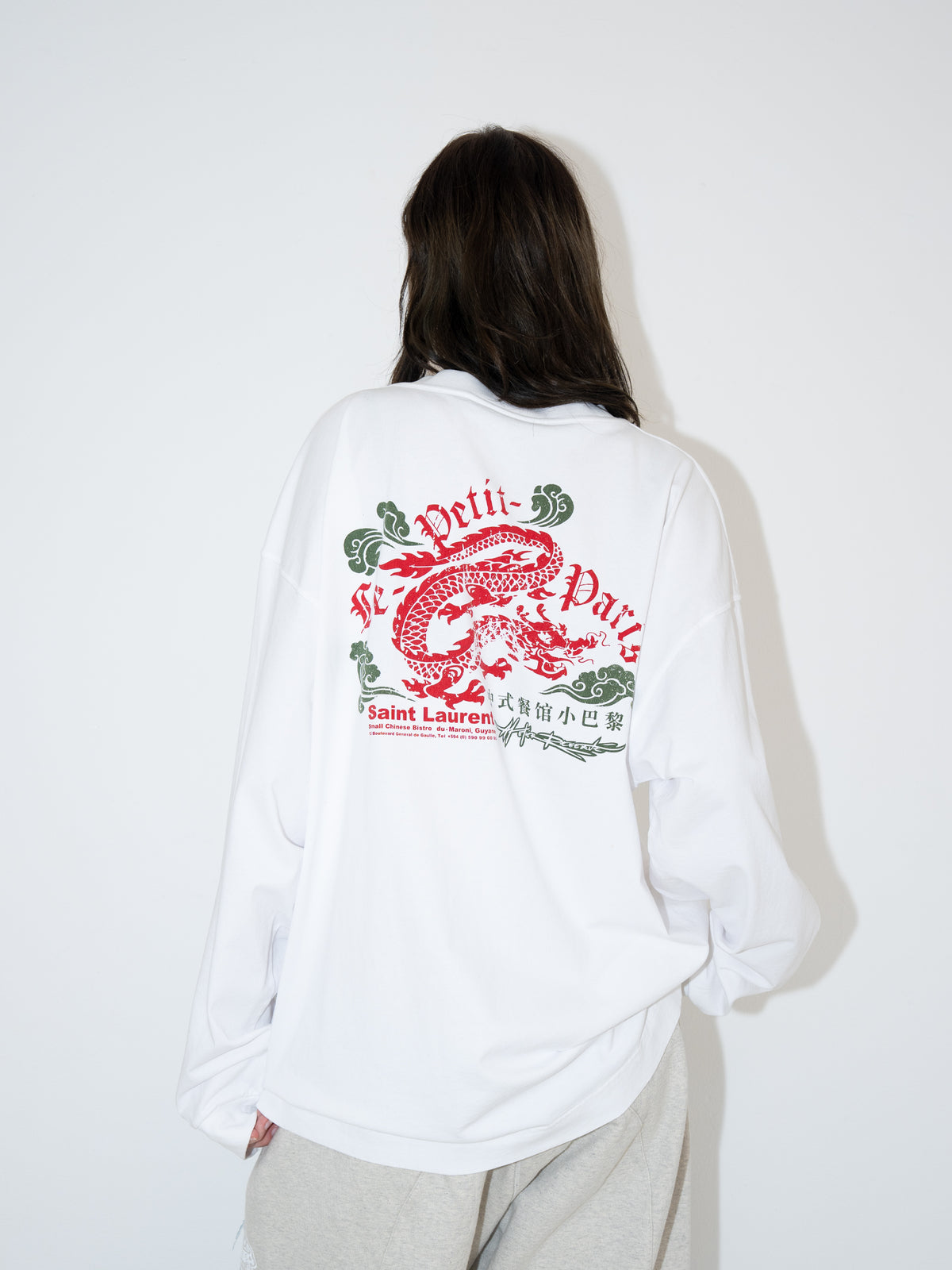 Box Long T-Shirt Le Petit Paris White
