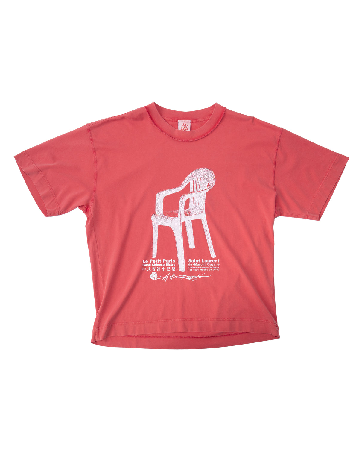 Box T-Shirt Plastic Chair Red