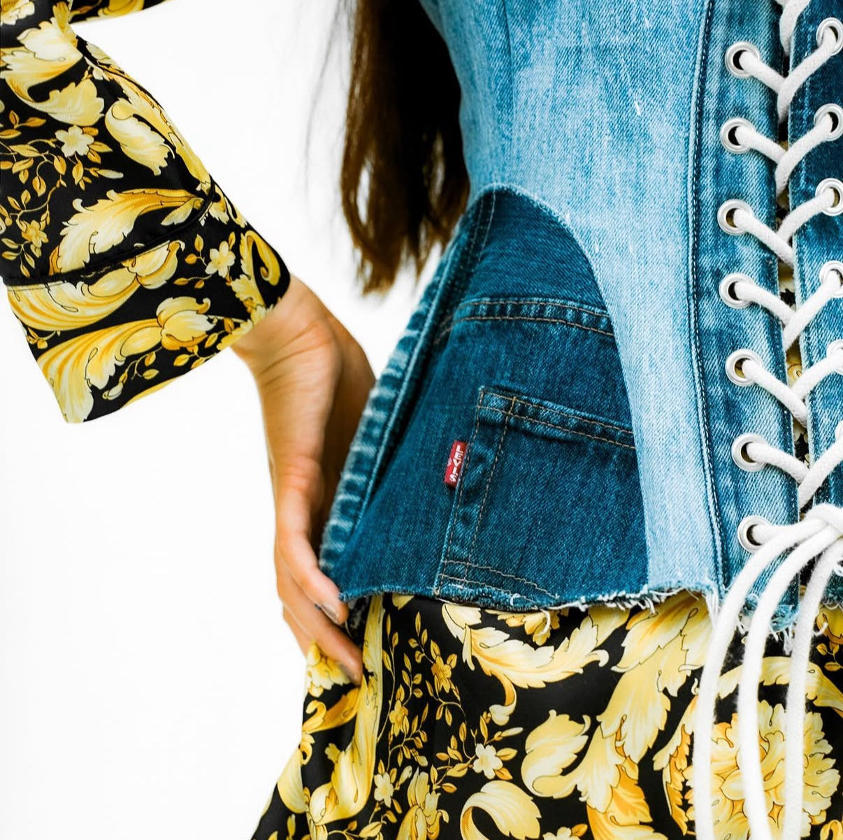 VINTAGE DENIM CORSET