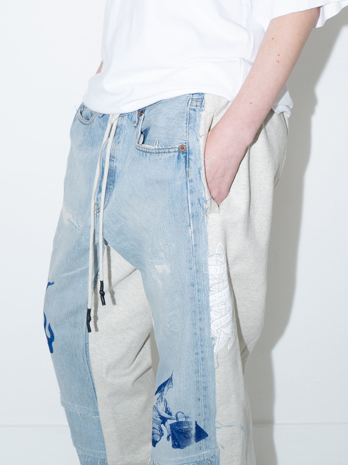Sweatpants Reconstructed Jeans Joggers