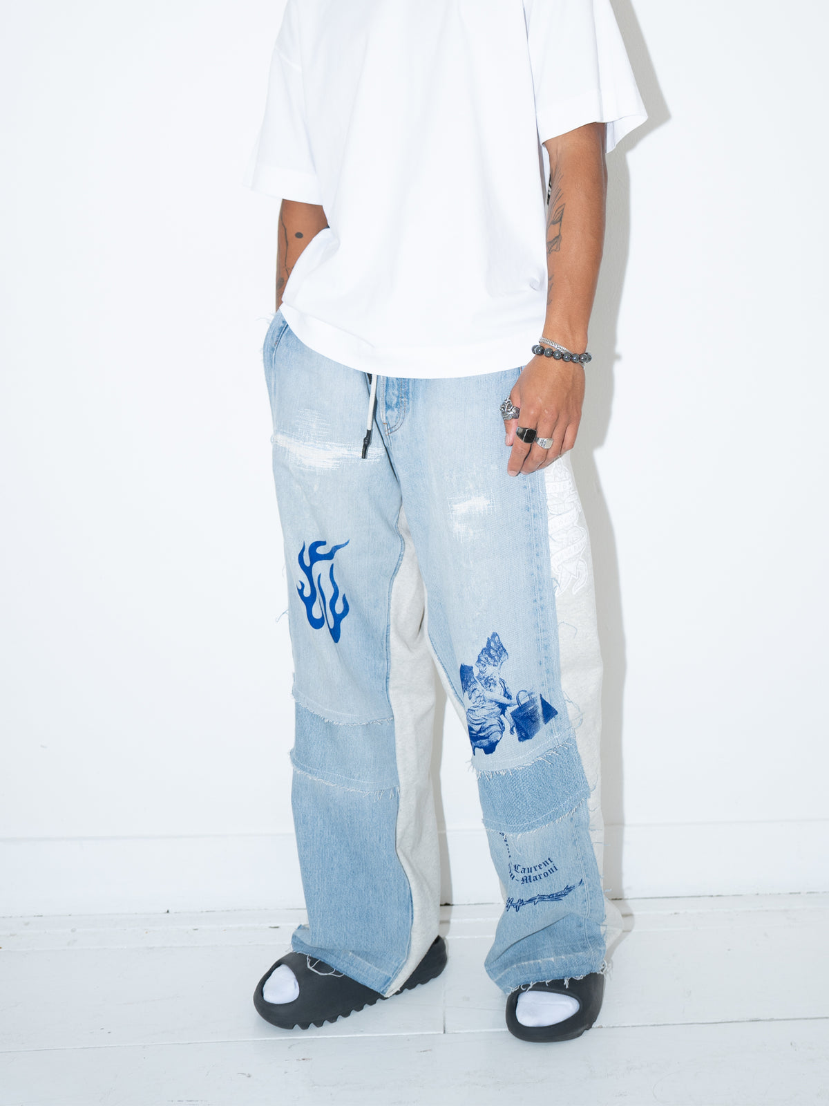 Sweatpants Reconstructed Jeans Joggers