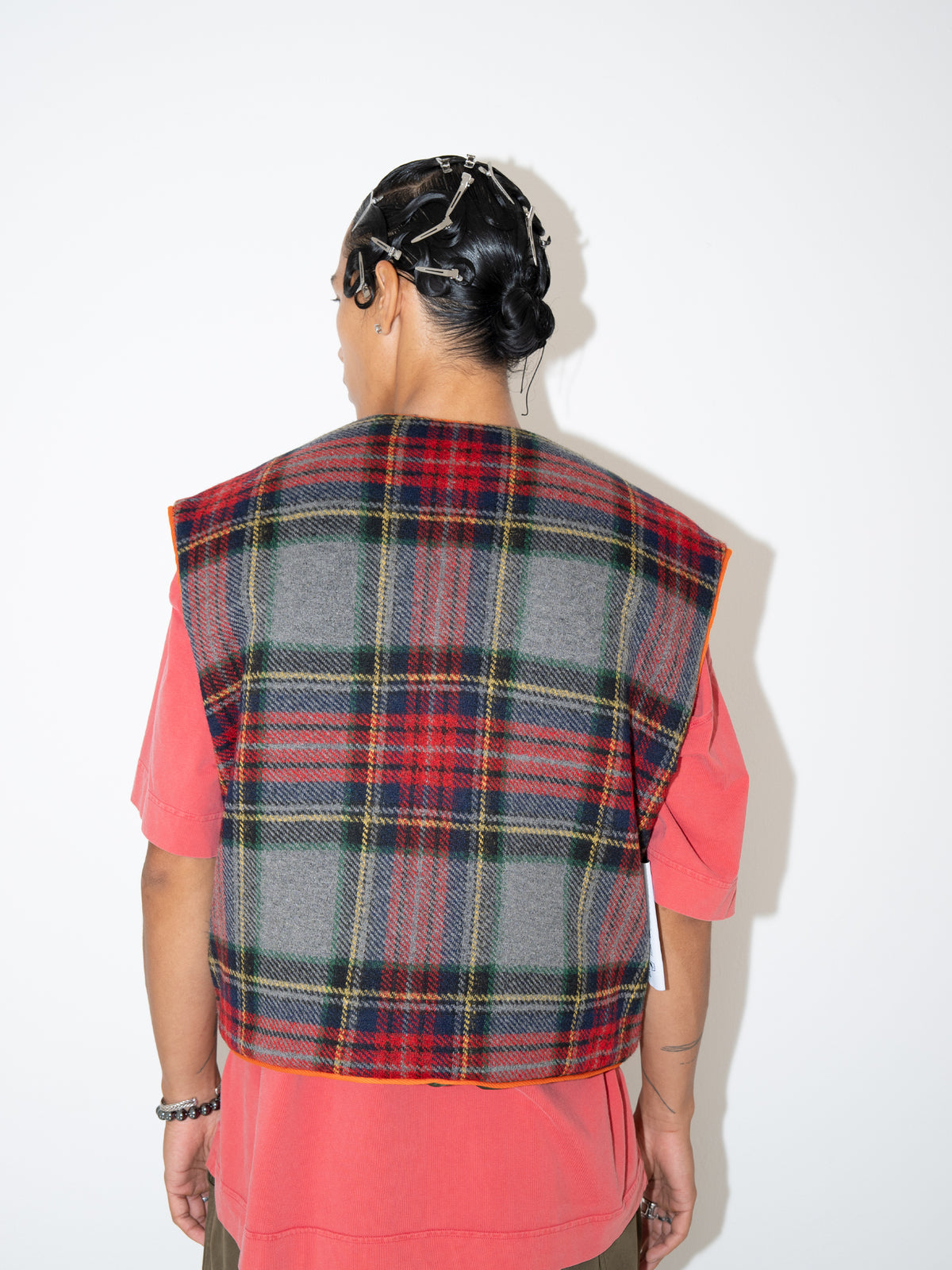 Quilted Wool Vest Multi