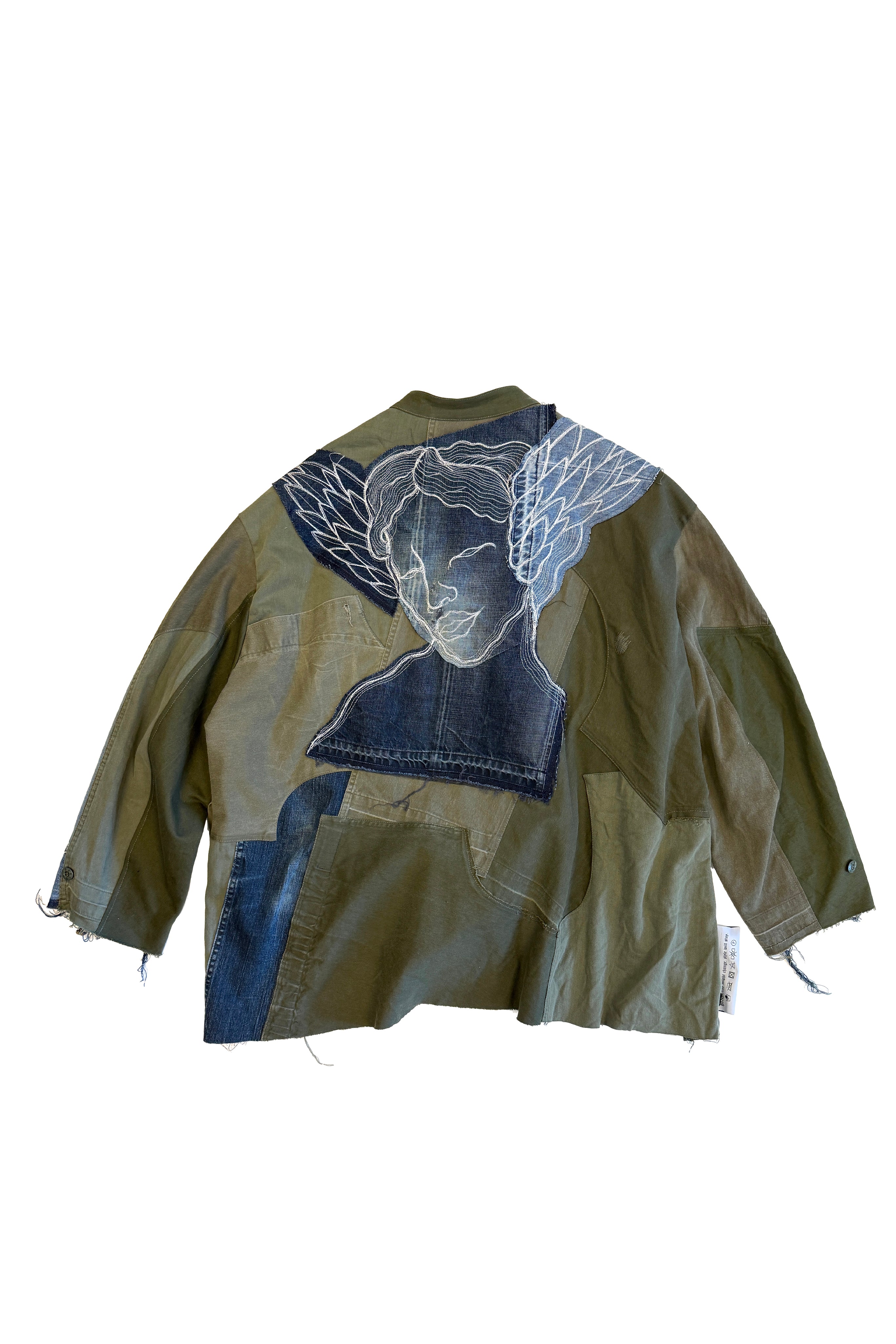 RE-CUT BOILER TRENCHCOAT ARMY