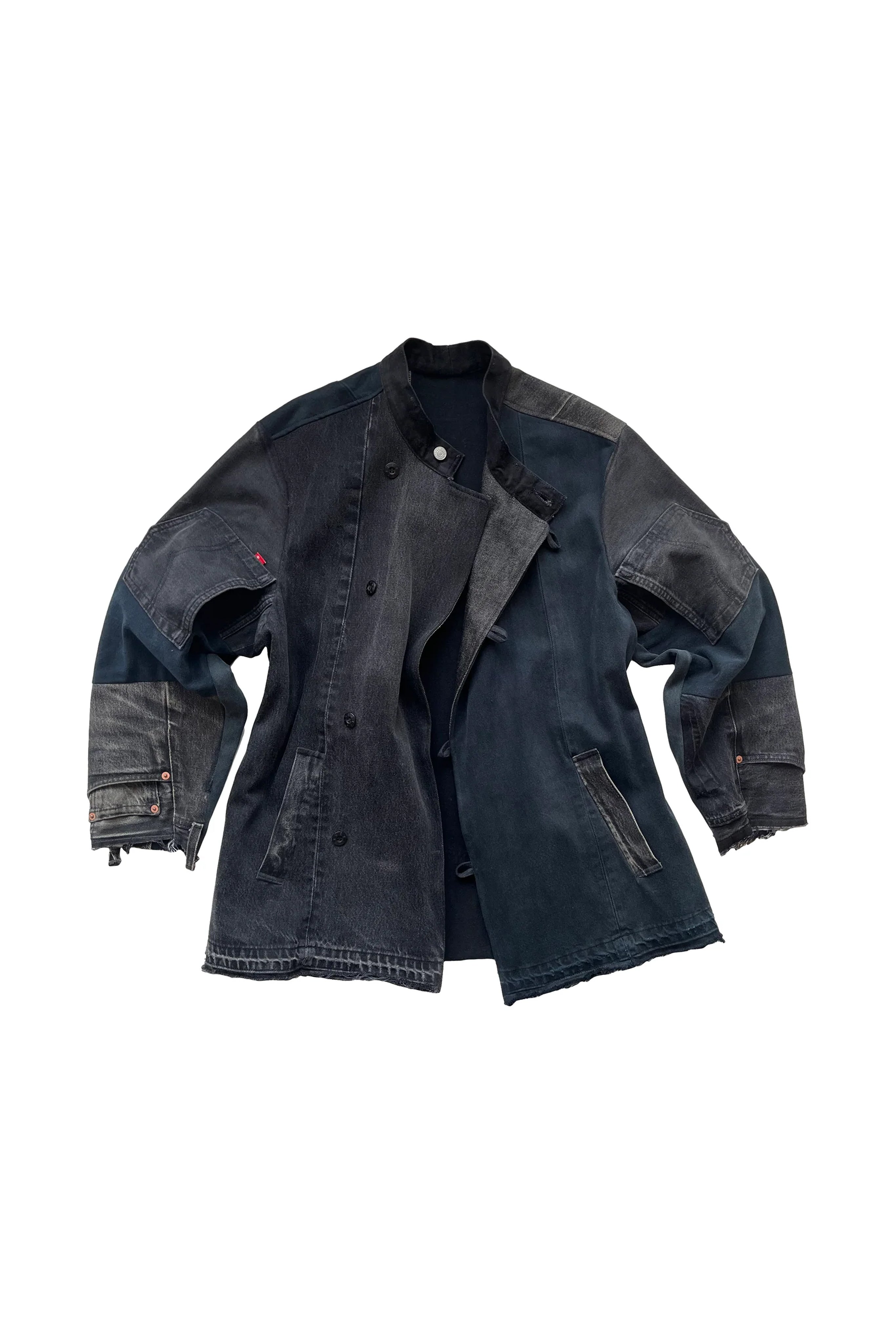 Trench Boiler Jacket 'Black Denim' Short