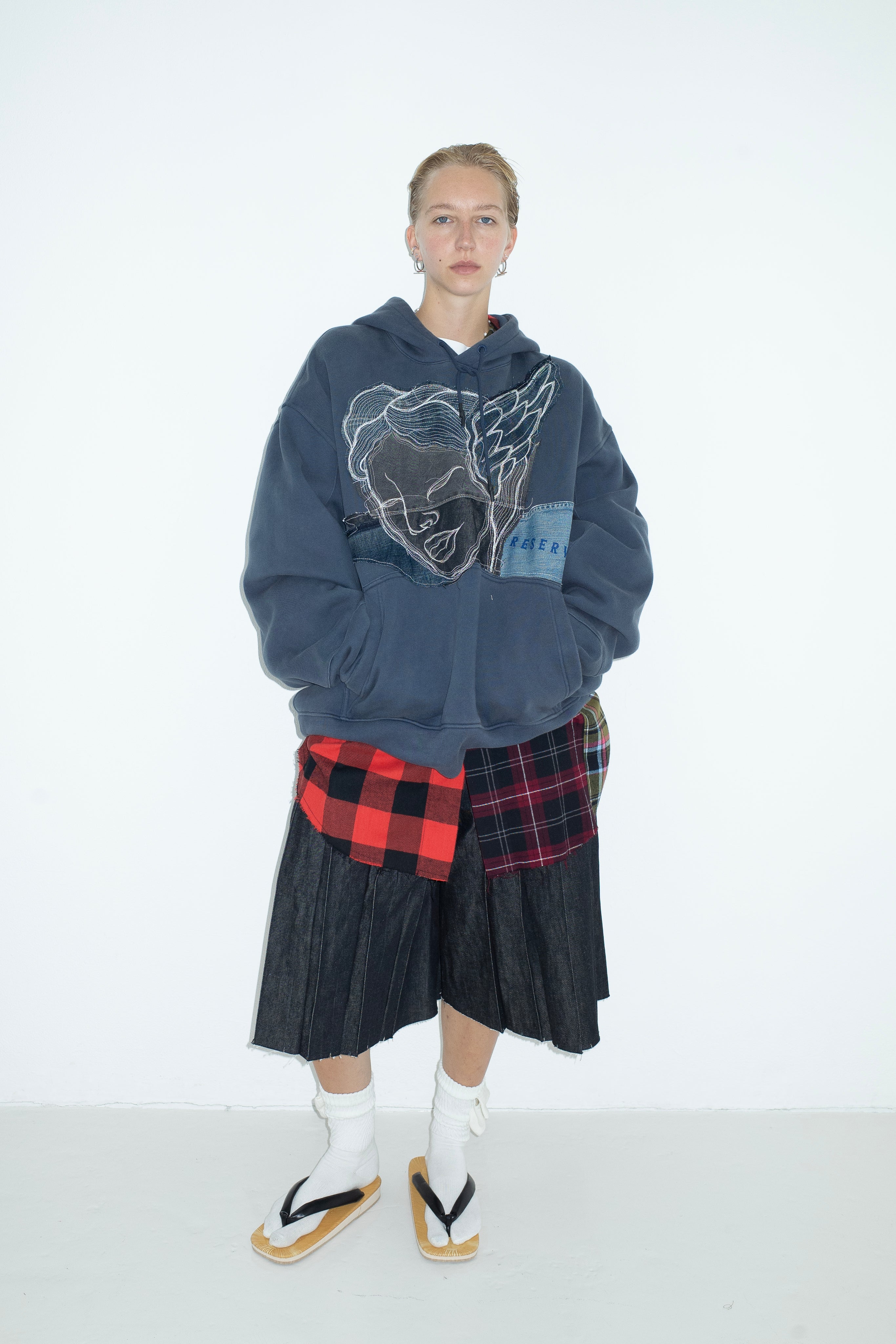 HOODIE NAVY BLUE ATELIER