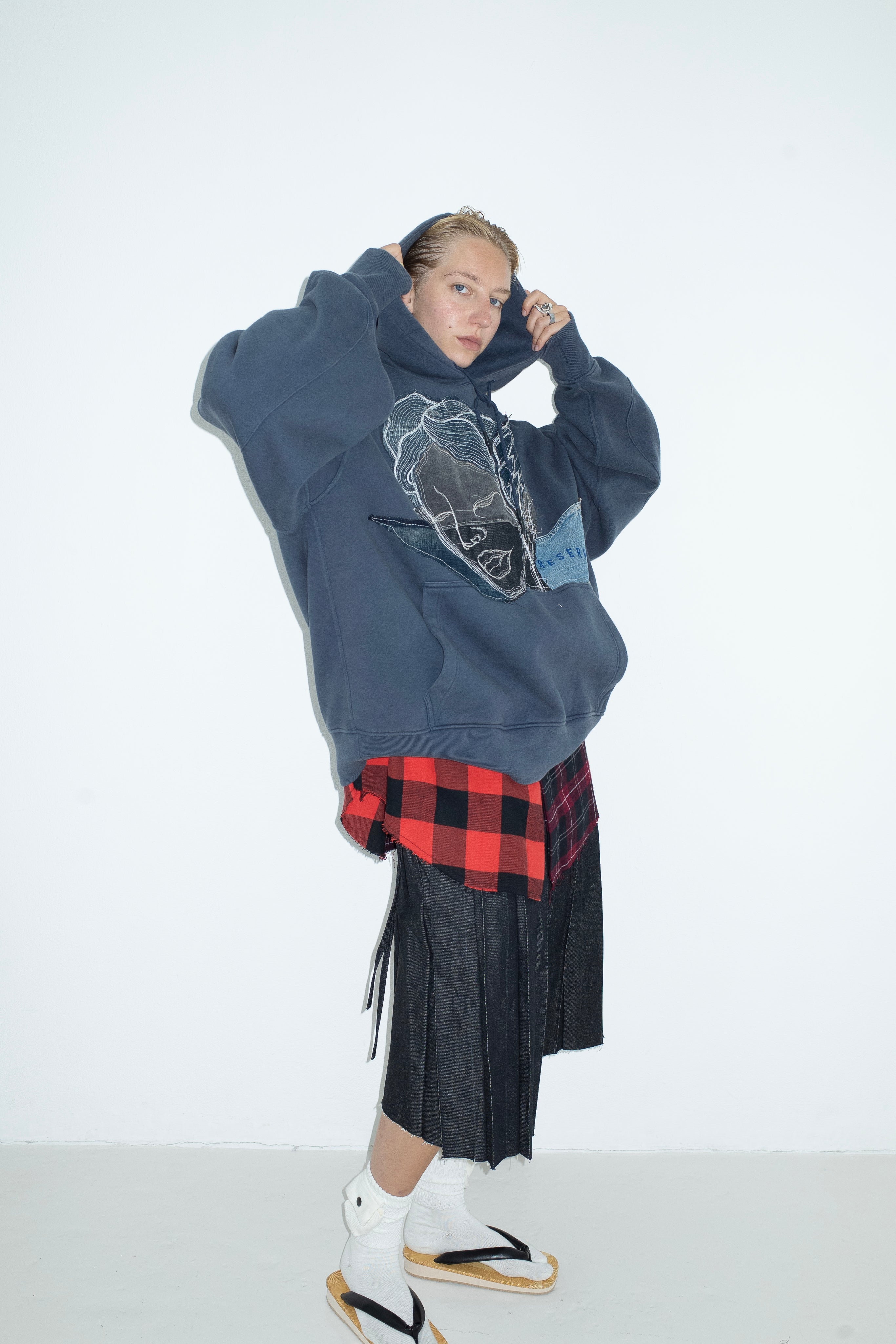 HOODIE NAVY BLUE ATELIER