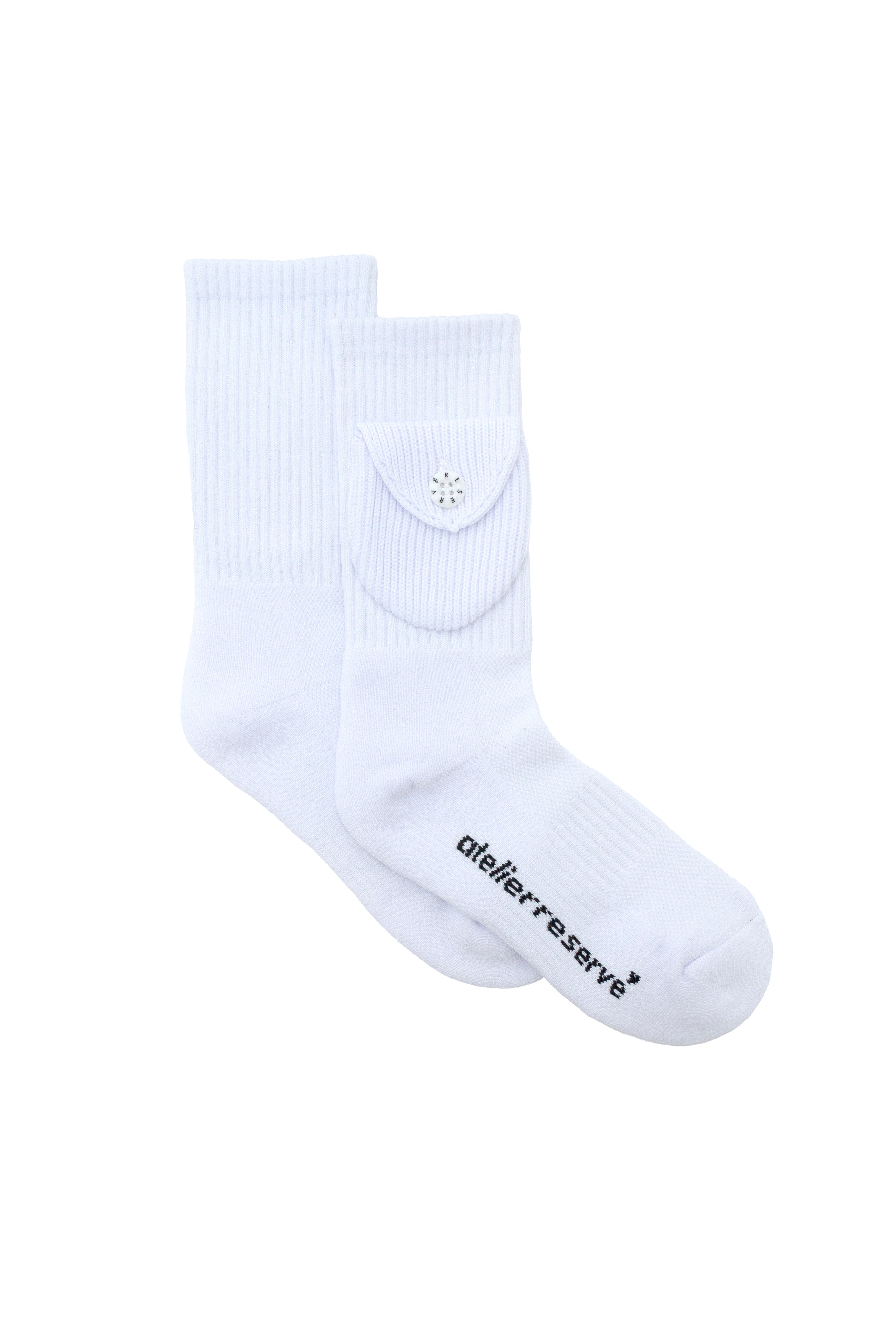 Pocket Socks White