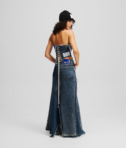 KLJ X ATELIER RESERVÉ DENIM MAXI SKIRT