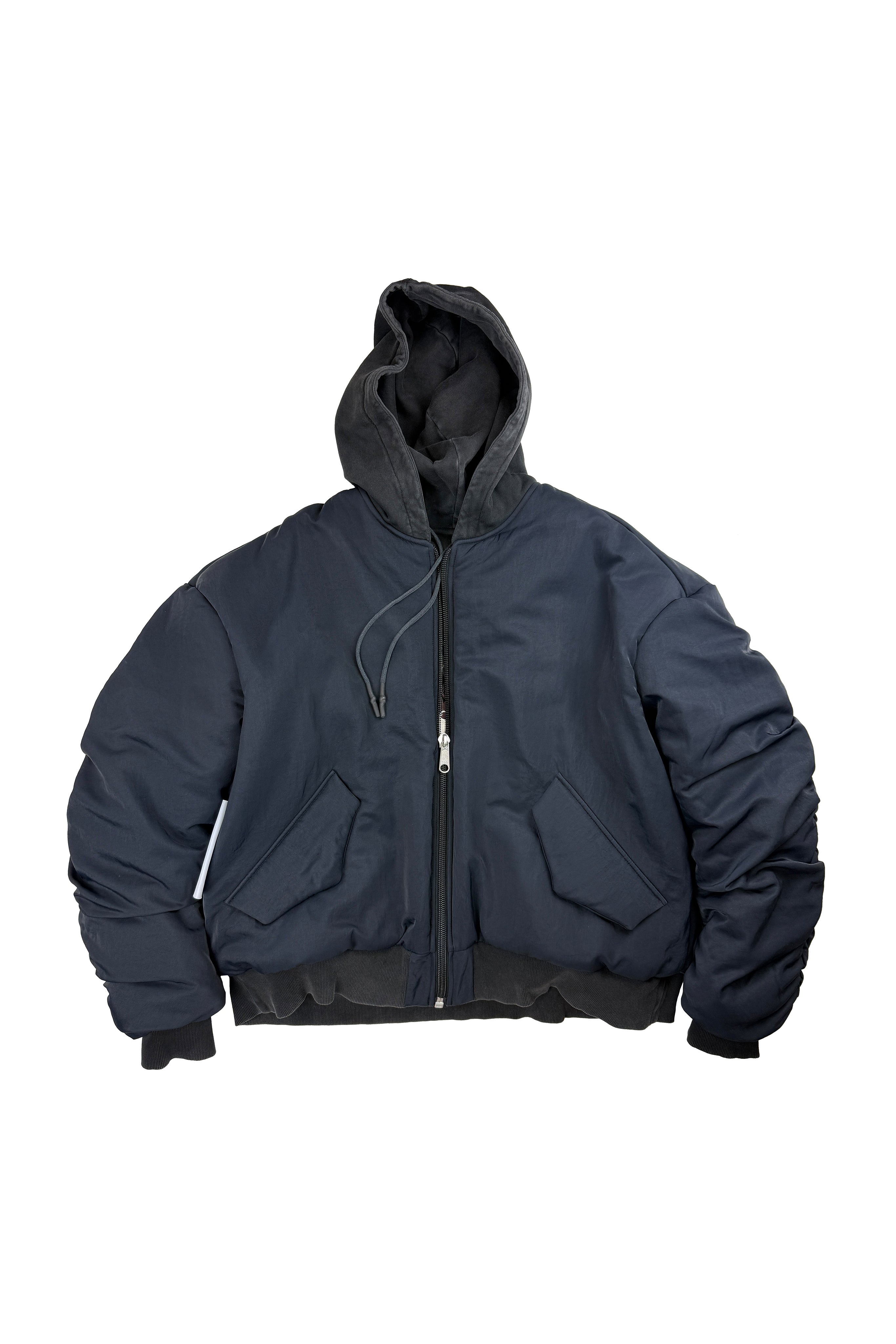 MA1 Hooded Bomber Black