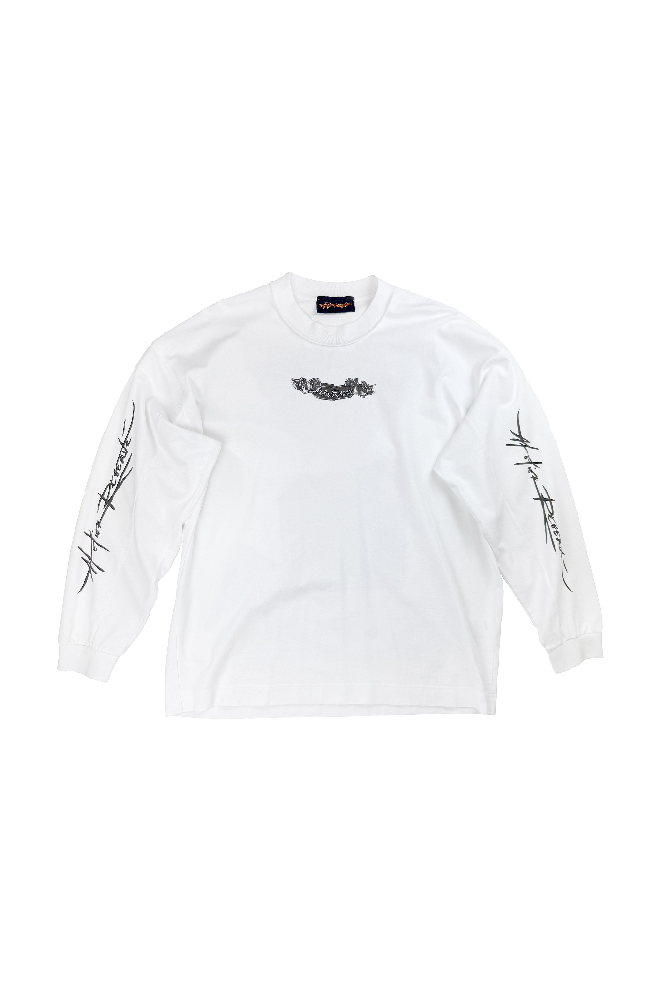 Box Long sleeve T-shirt Roman face white