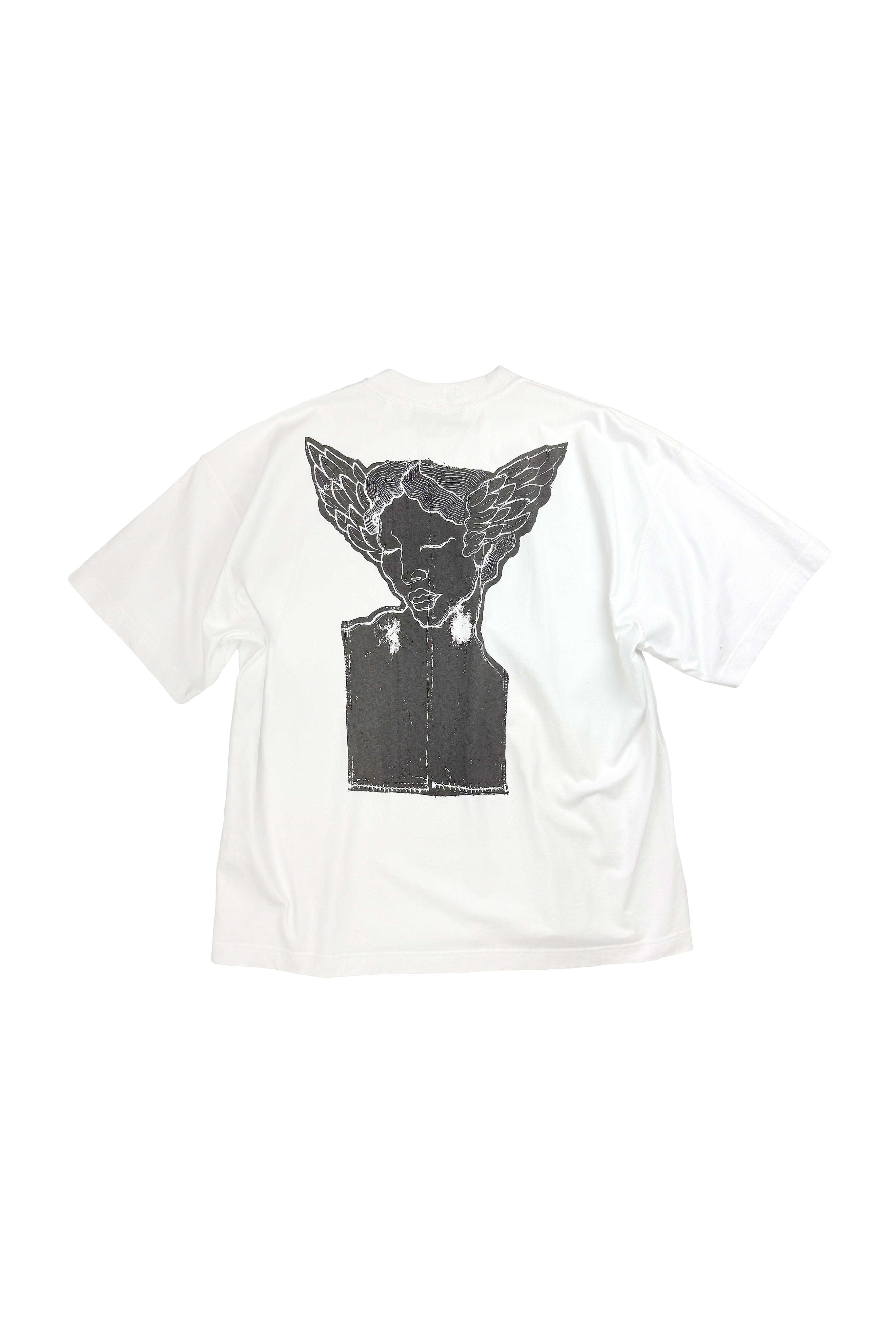 Box T-shirt Roman face white