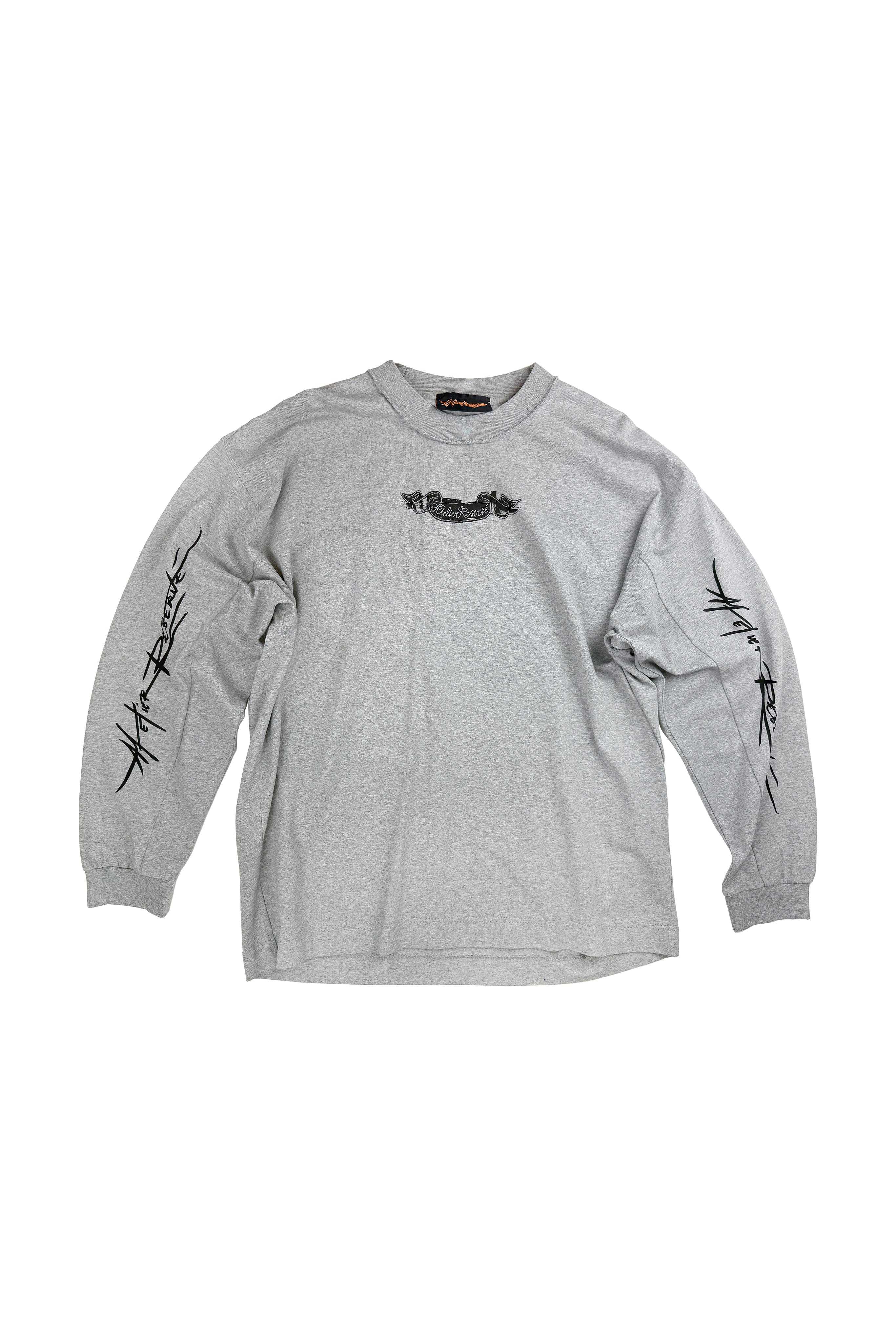 Box Long sleeve T-shirt Roman face Gray