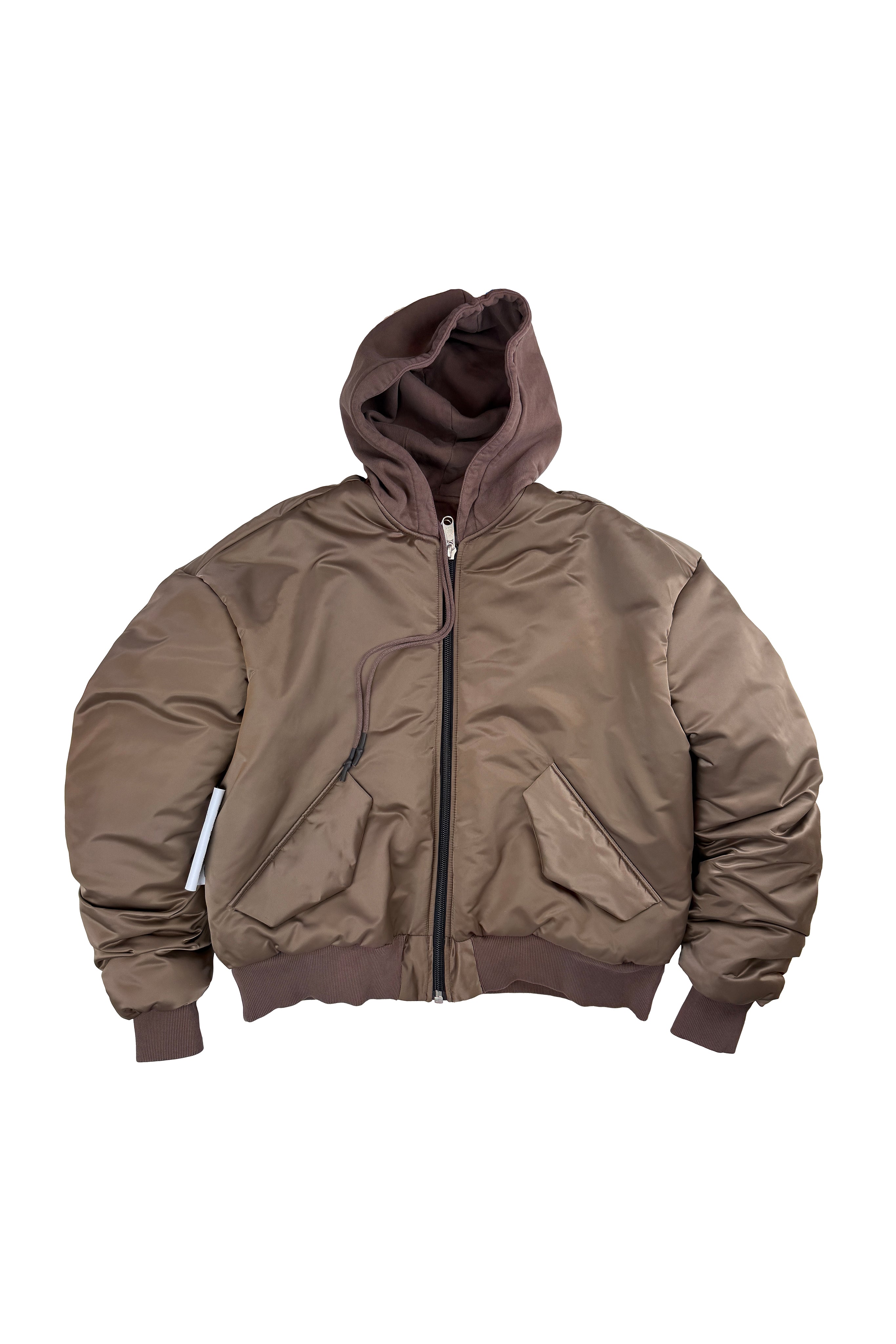 MA1 Hooded Bomber Brown