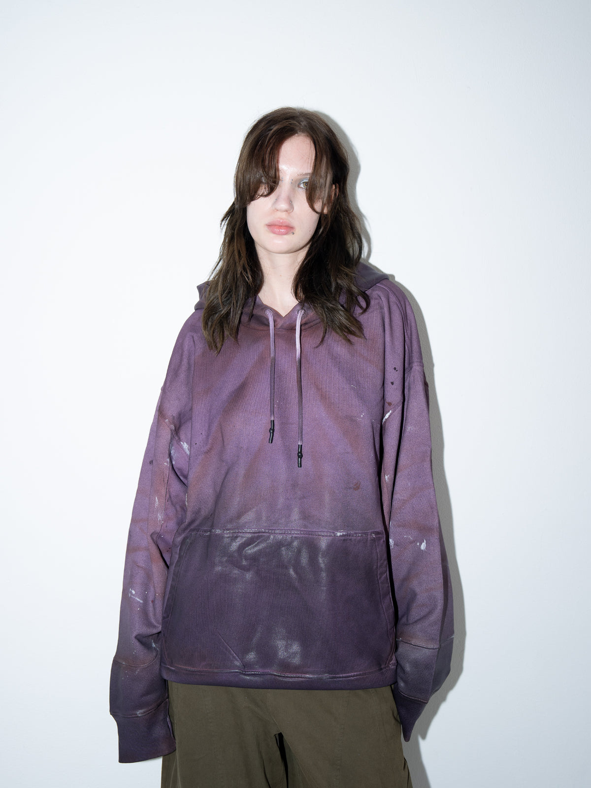Heavyweight Hoodie Waxed Purple