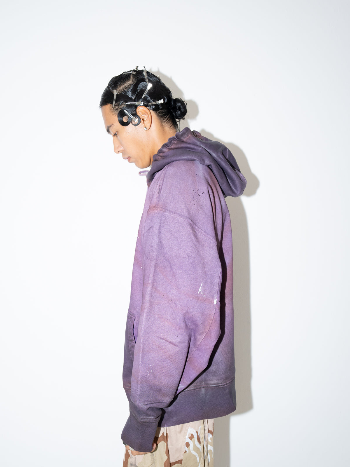 Heavyweight Hoodie Waxed Purple