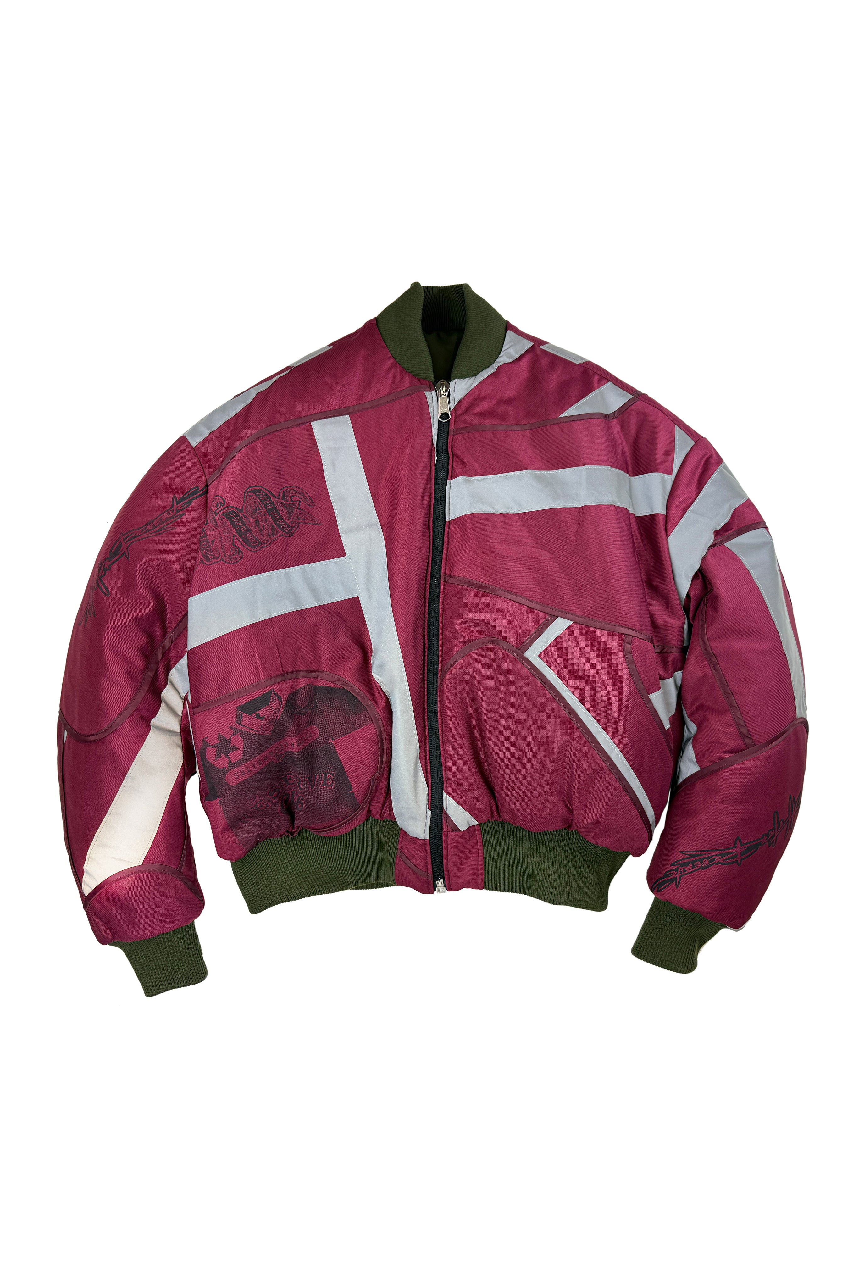 MA1 Bomber Green/ Bordeaux