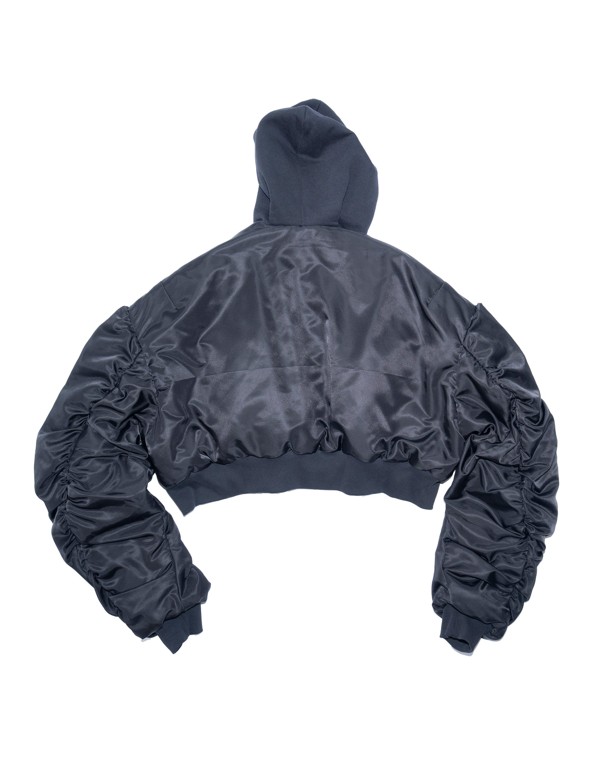 Cropped Reversible Bomber Jacket