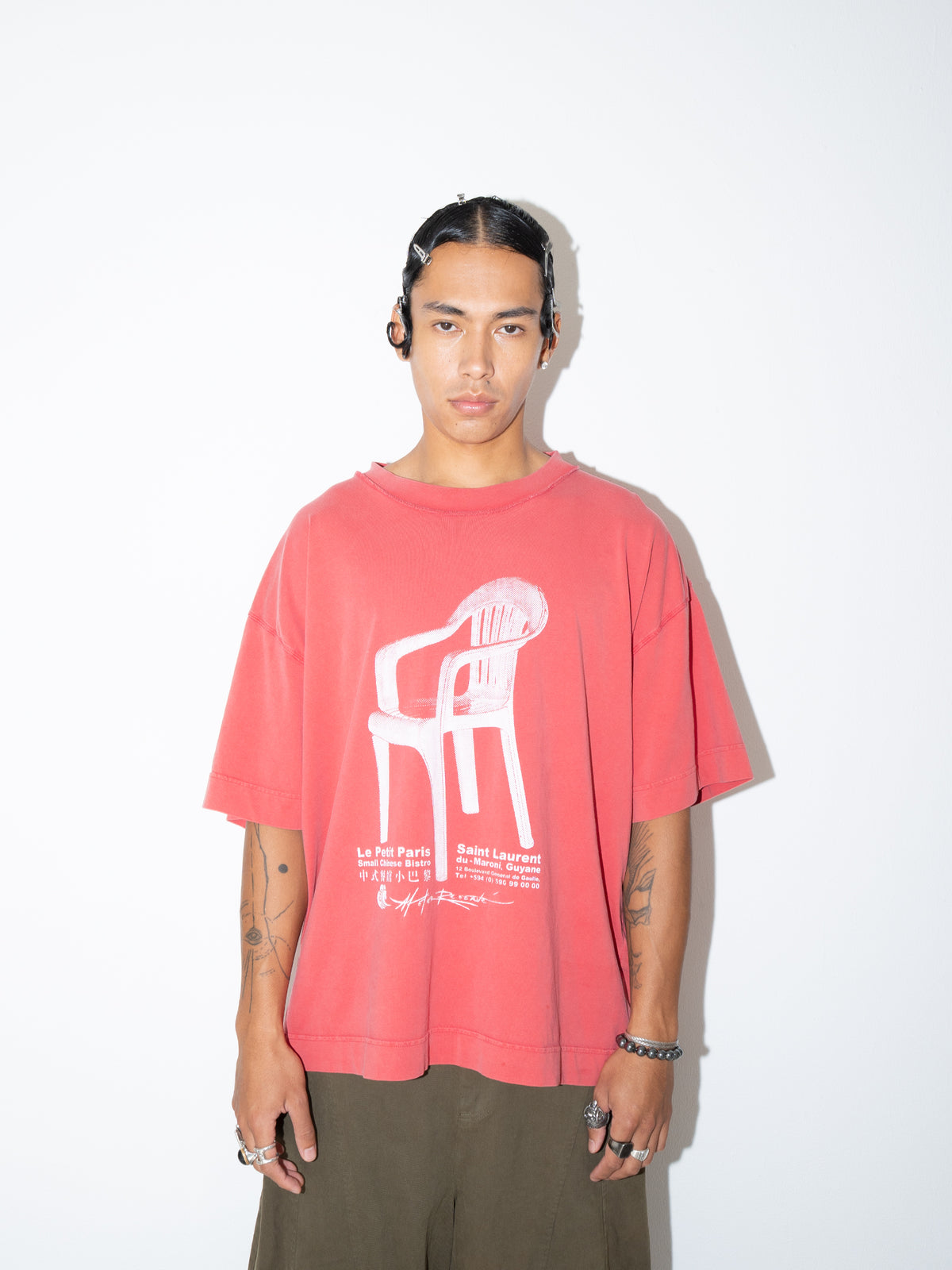Box T-Shirt Plastic Chair Red
