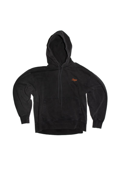 Box Hoodie KIKKER Back Washed Black