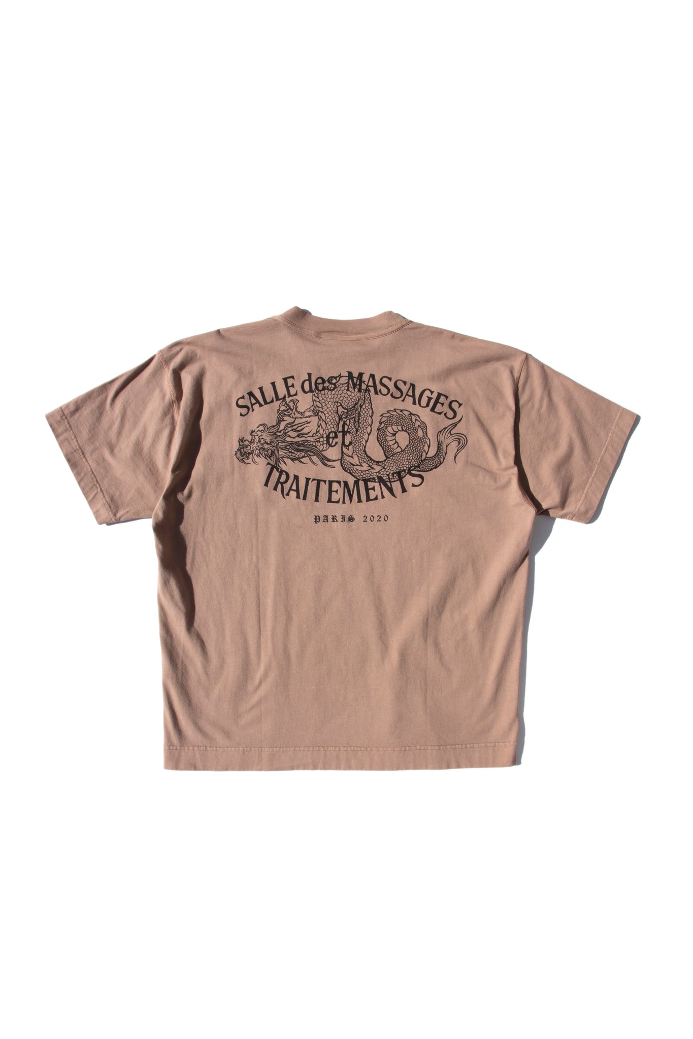 Box Tee Massage WASHED TAUPE