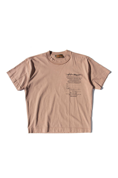 Box Tee Massage WASHED TAUPE