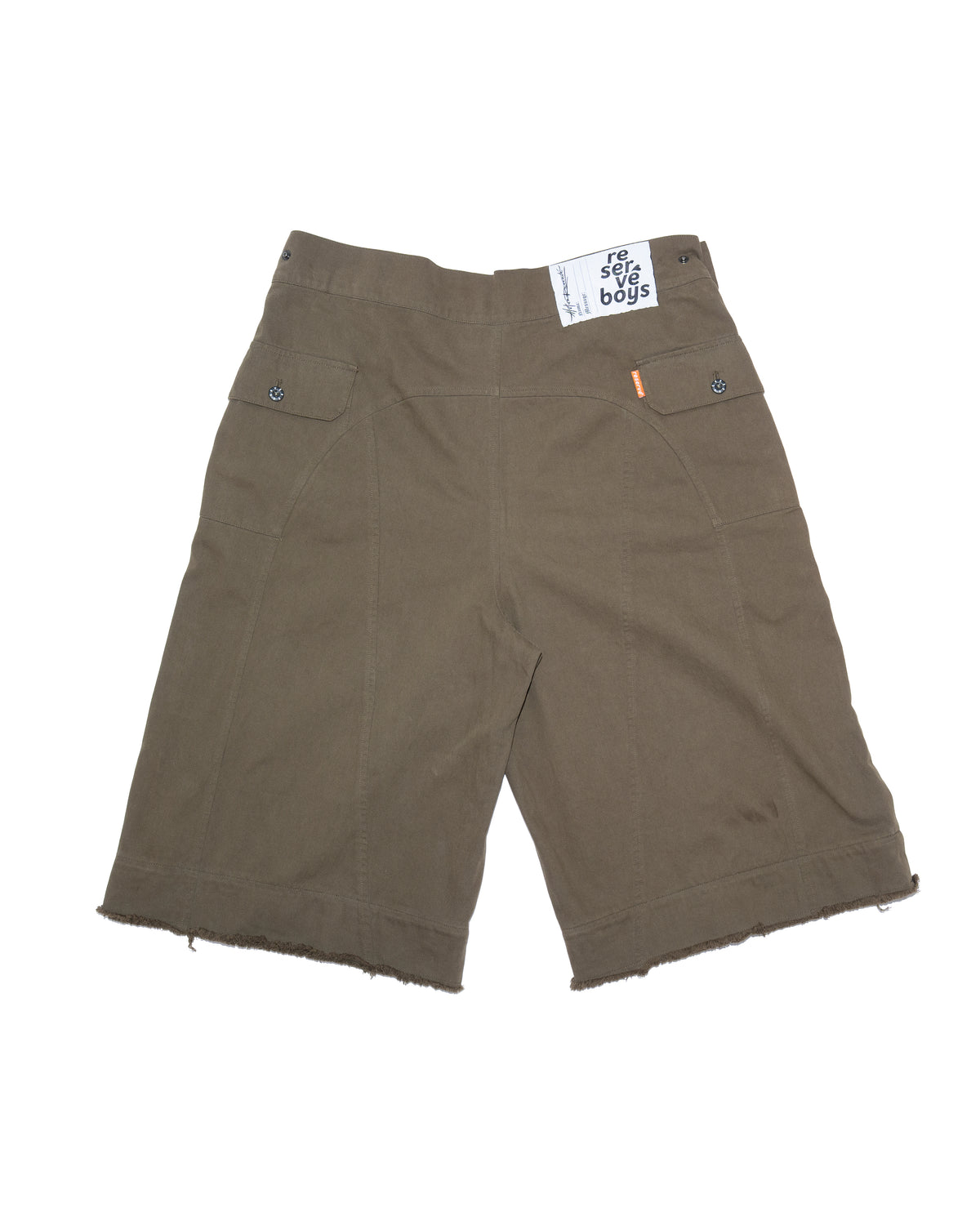 Cargo Wide Zipped Pants Green