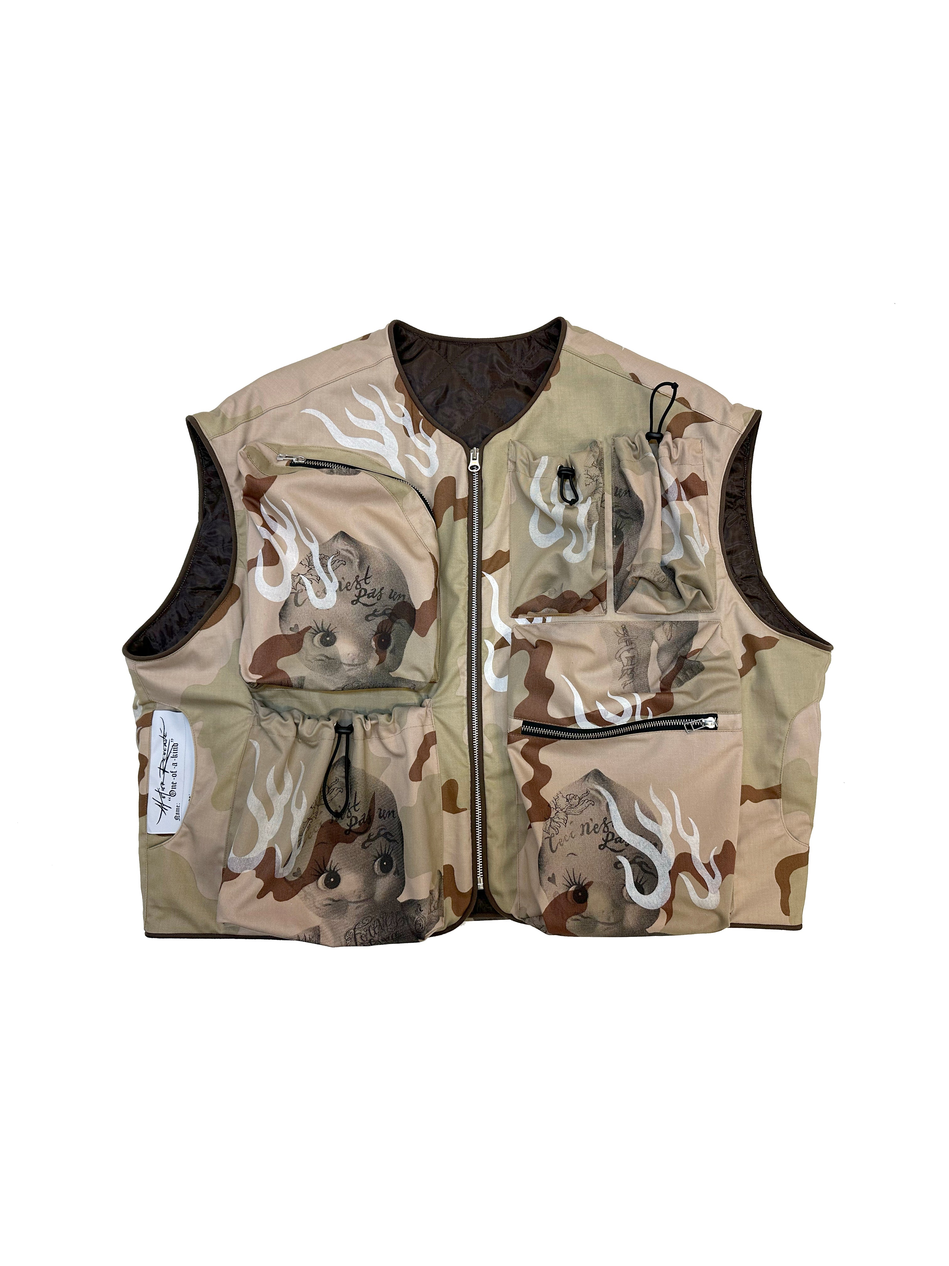 Desert Camo Pocket Vest