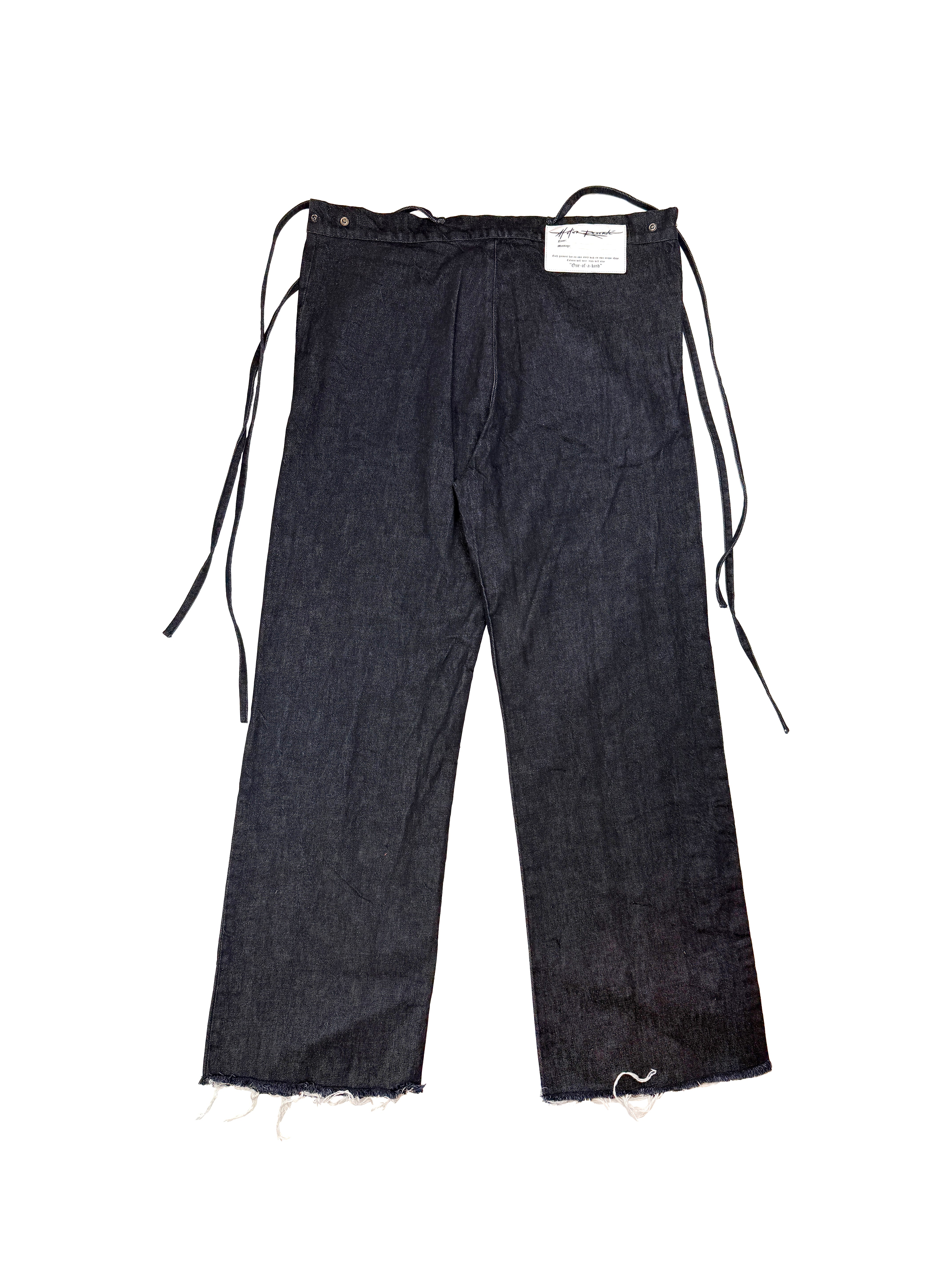 Pleated Denim Pants