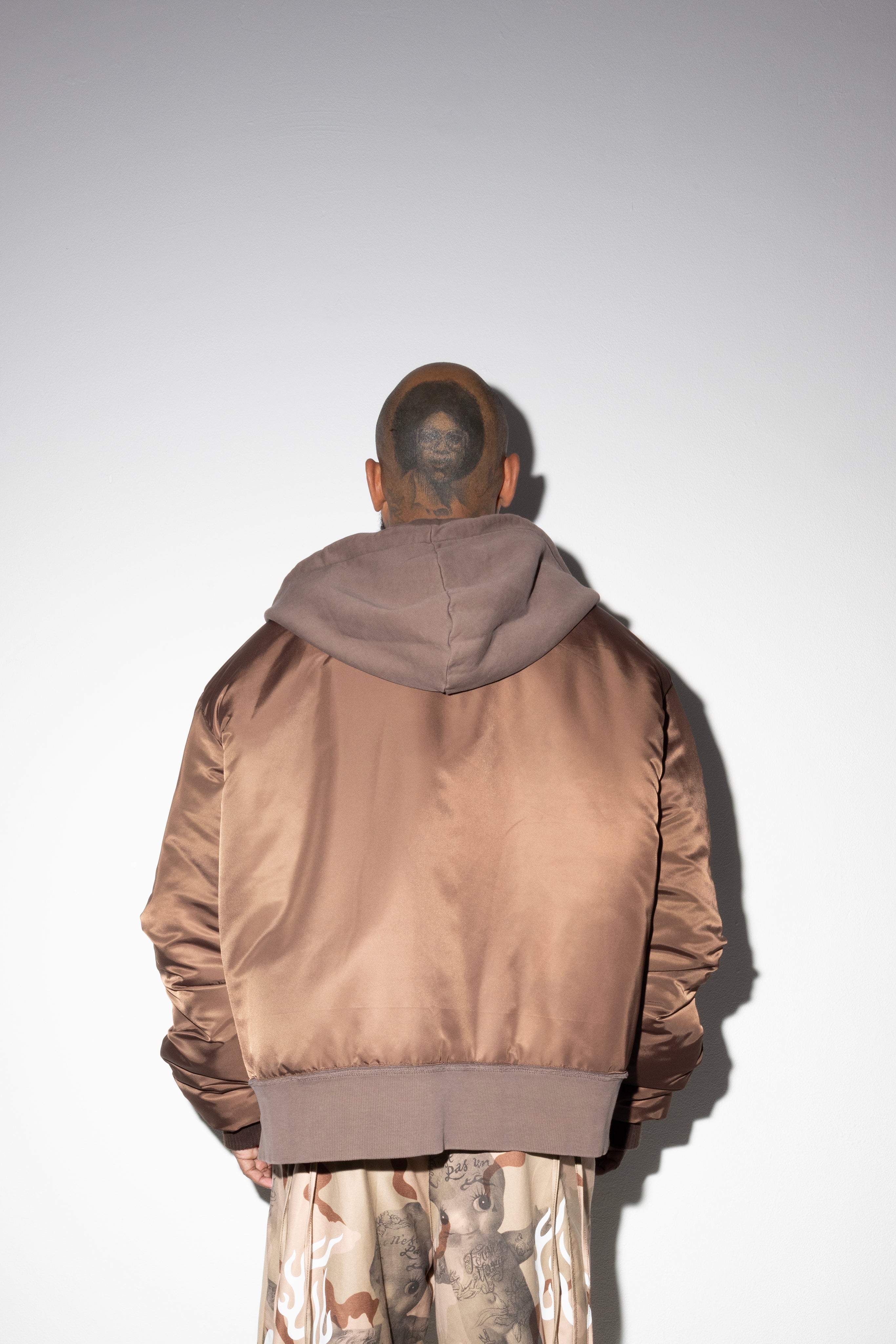 MA1 Hooded Bomber Brown