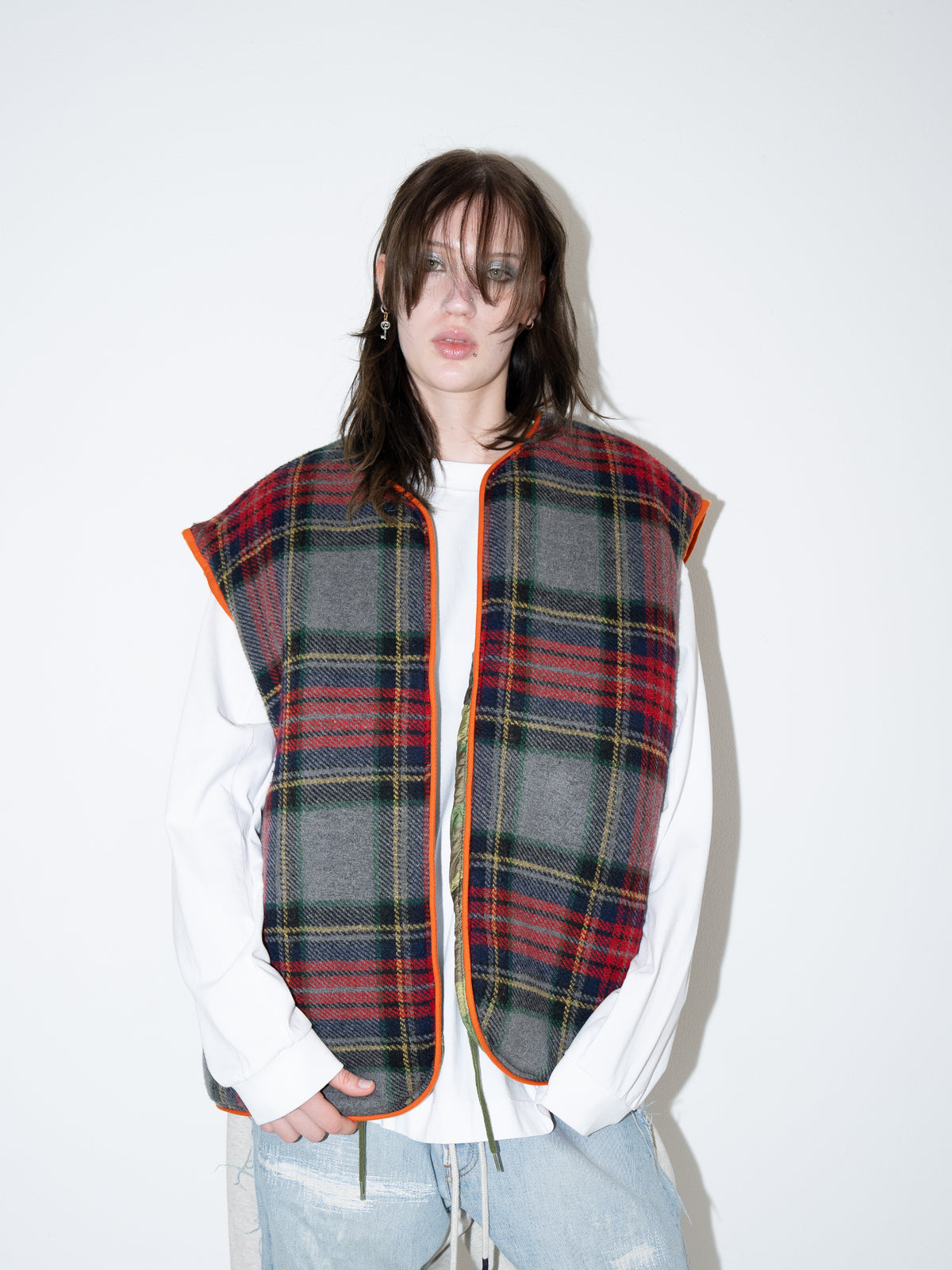Quilted Wool Vest Multi