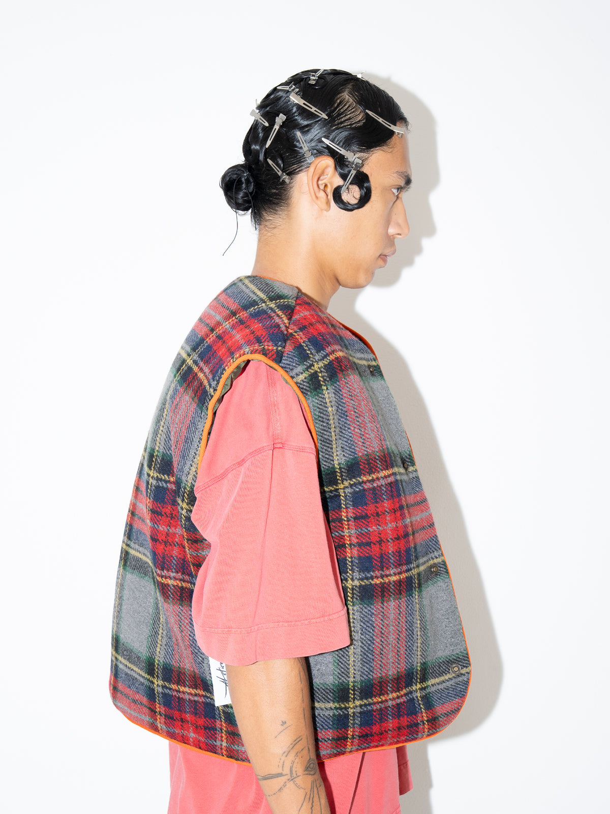 Quilted Wool Vest Multi