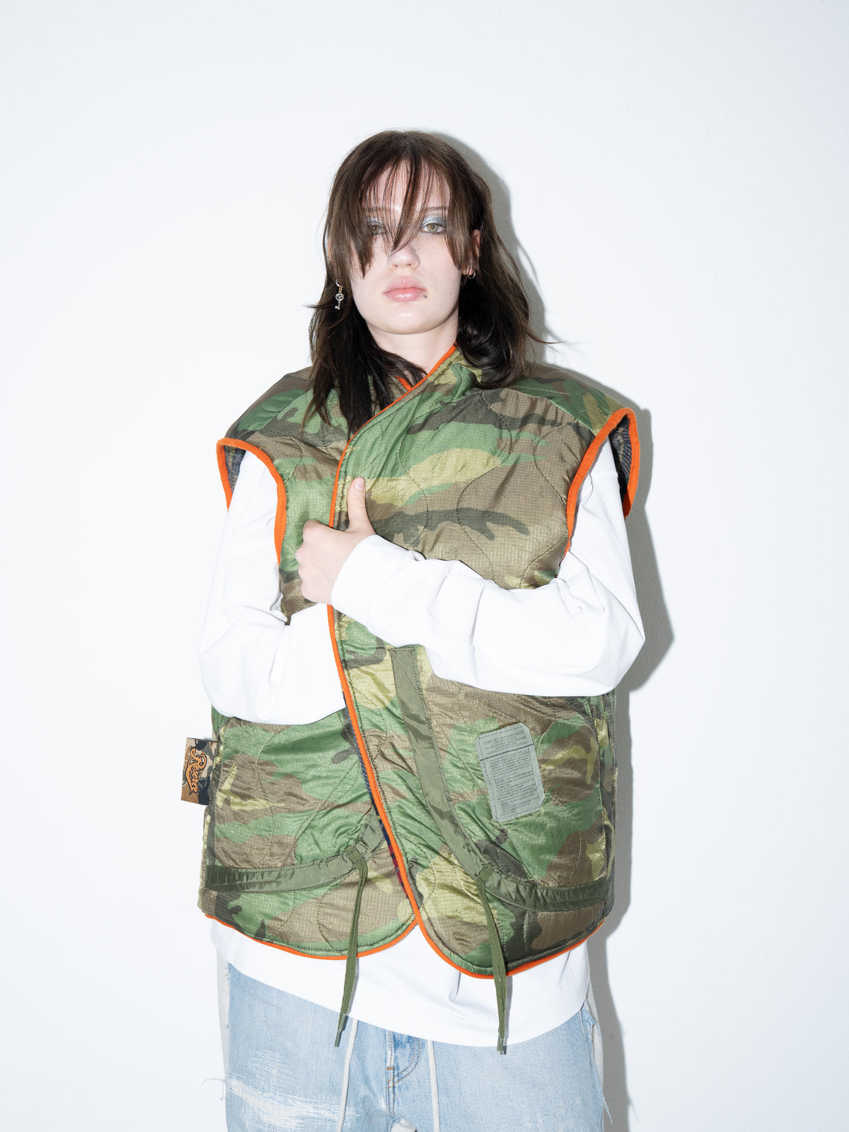Quilted Wool Vest Multi
