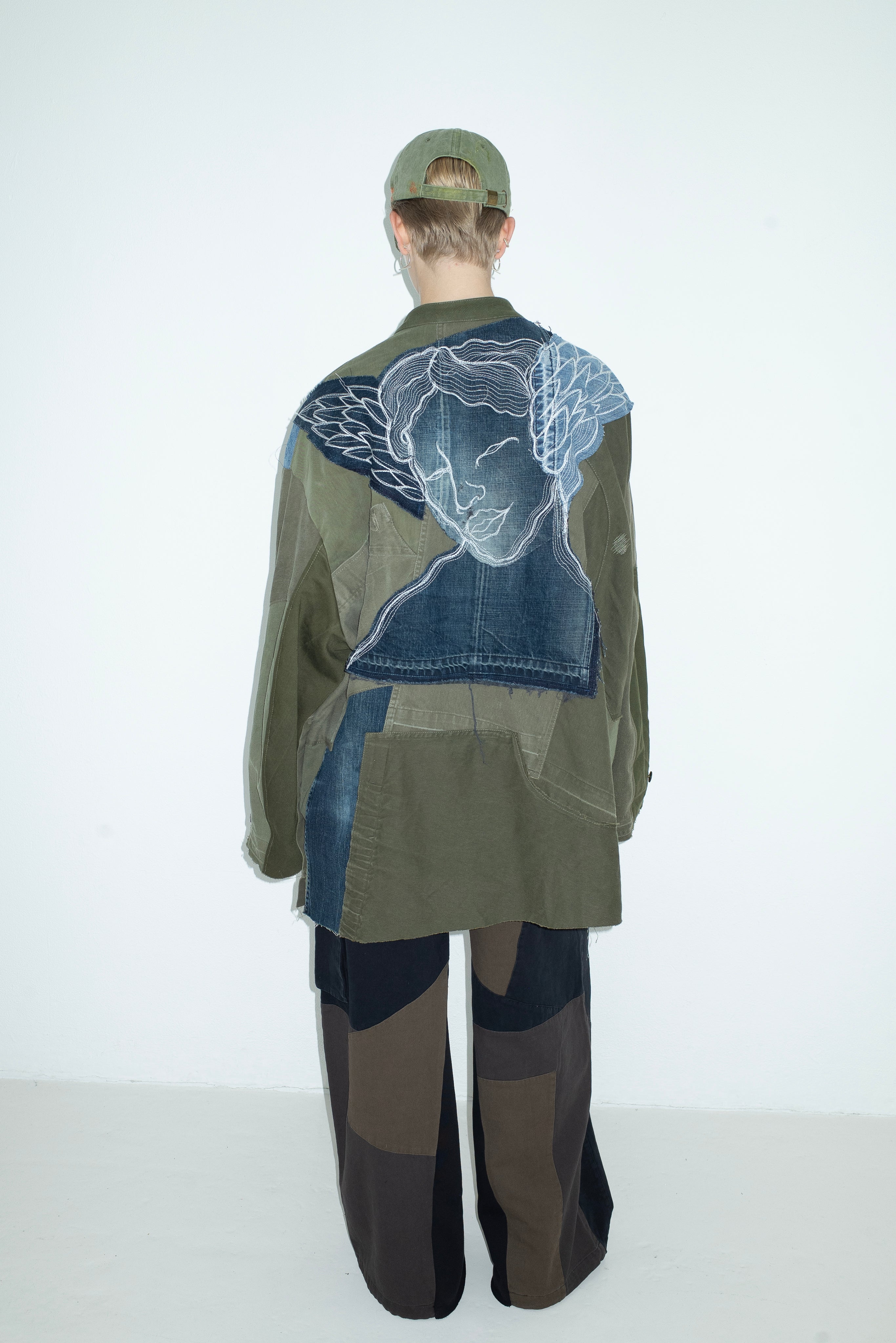 RE-CUT BOILER TRENCHCOAT ARMY