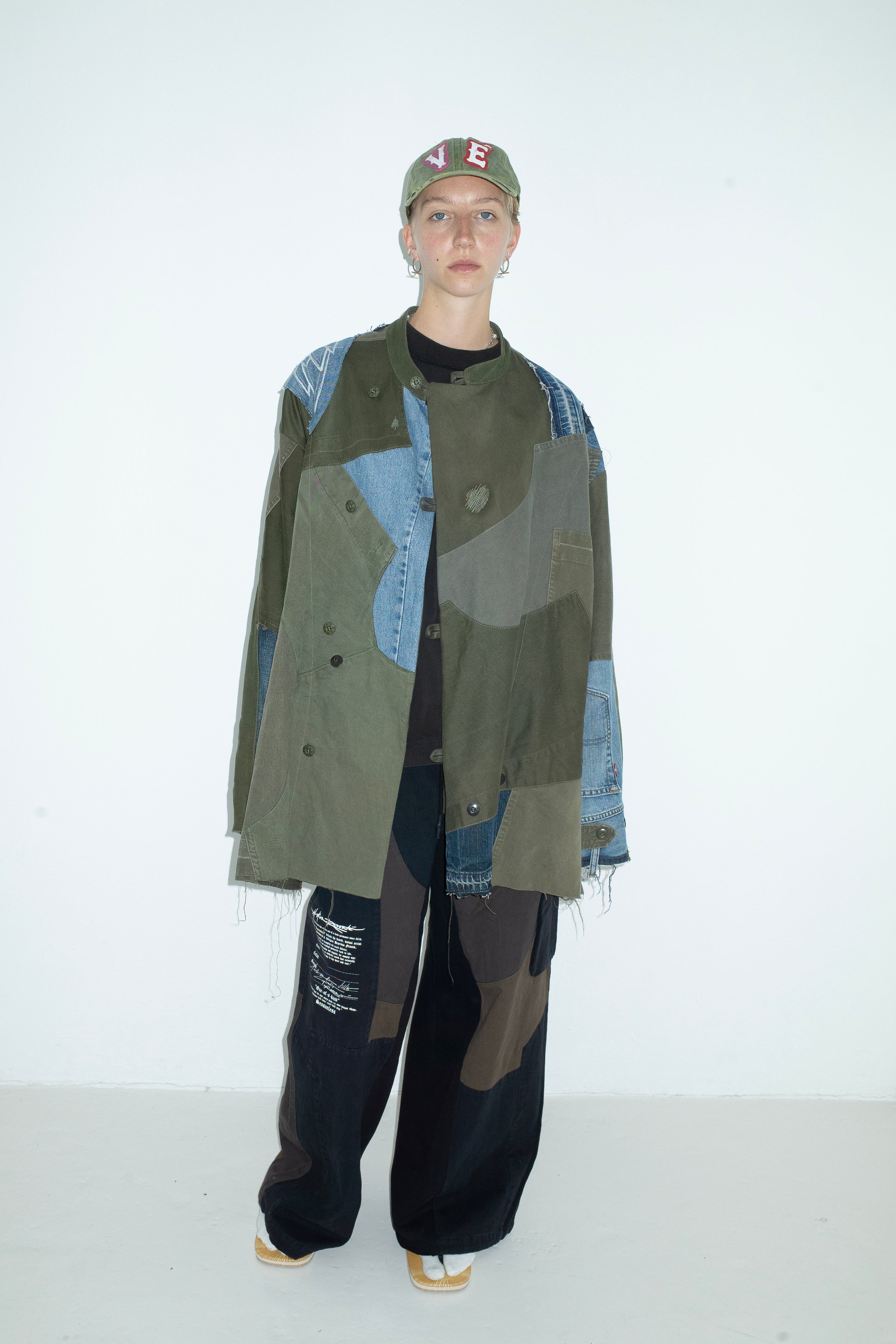 RE-CUT BOILER TRENCHCOAT ARMY