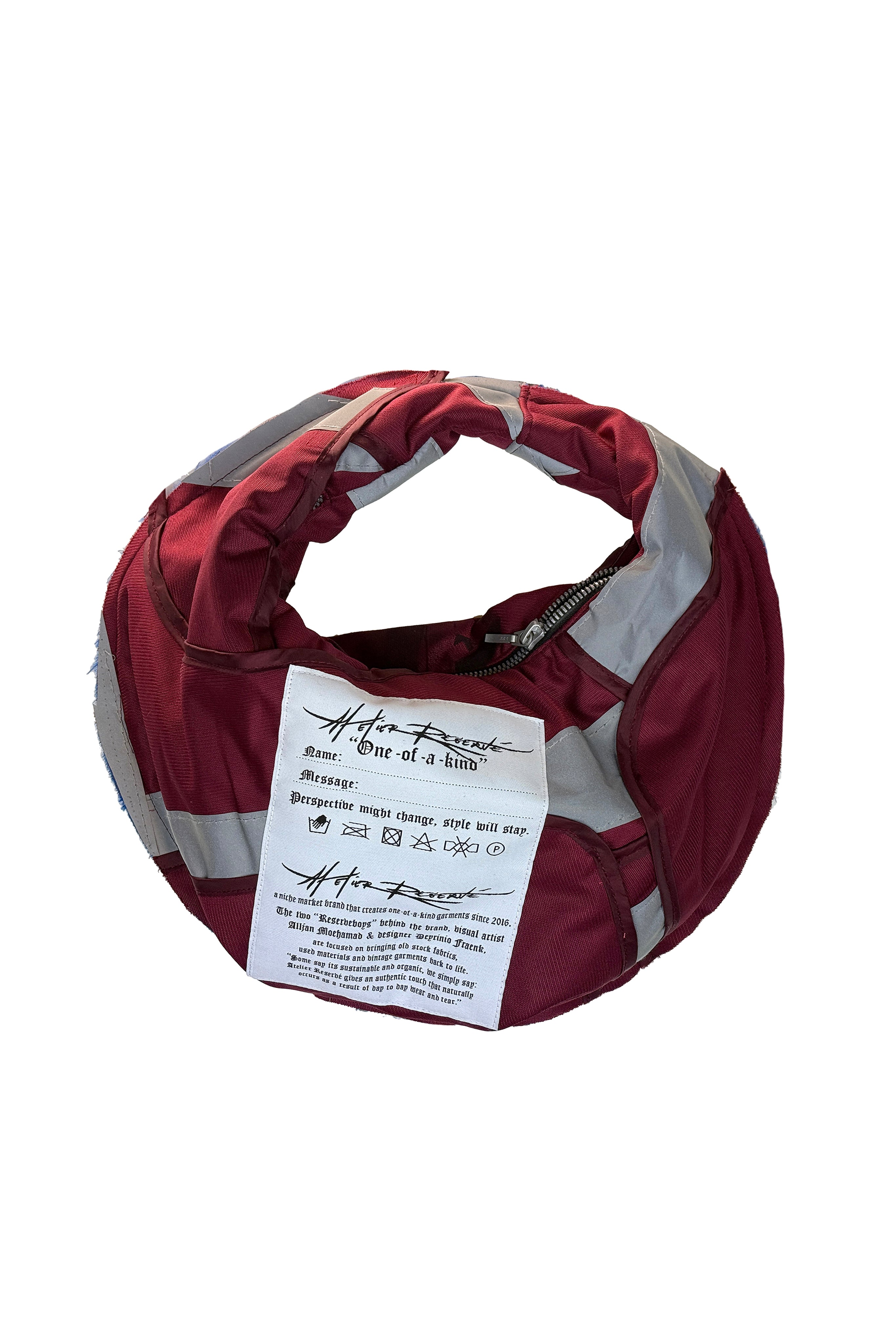 Re-cut high visibility vests Bordeaux Croissant Bag