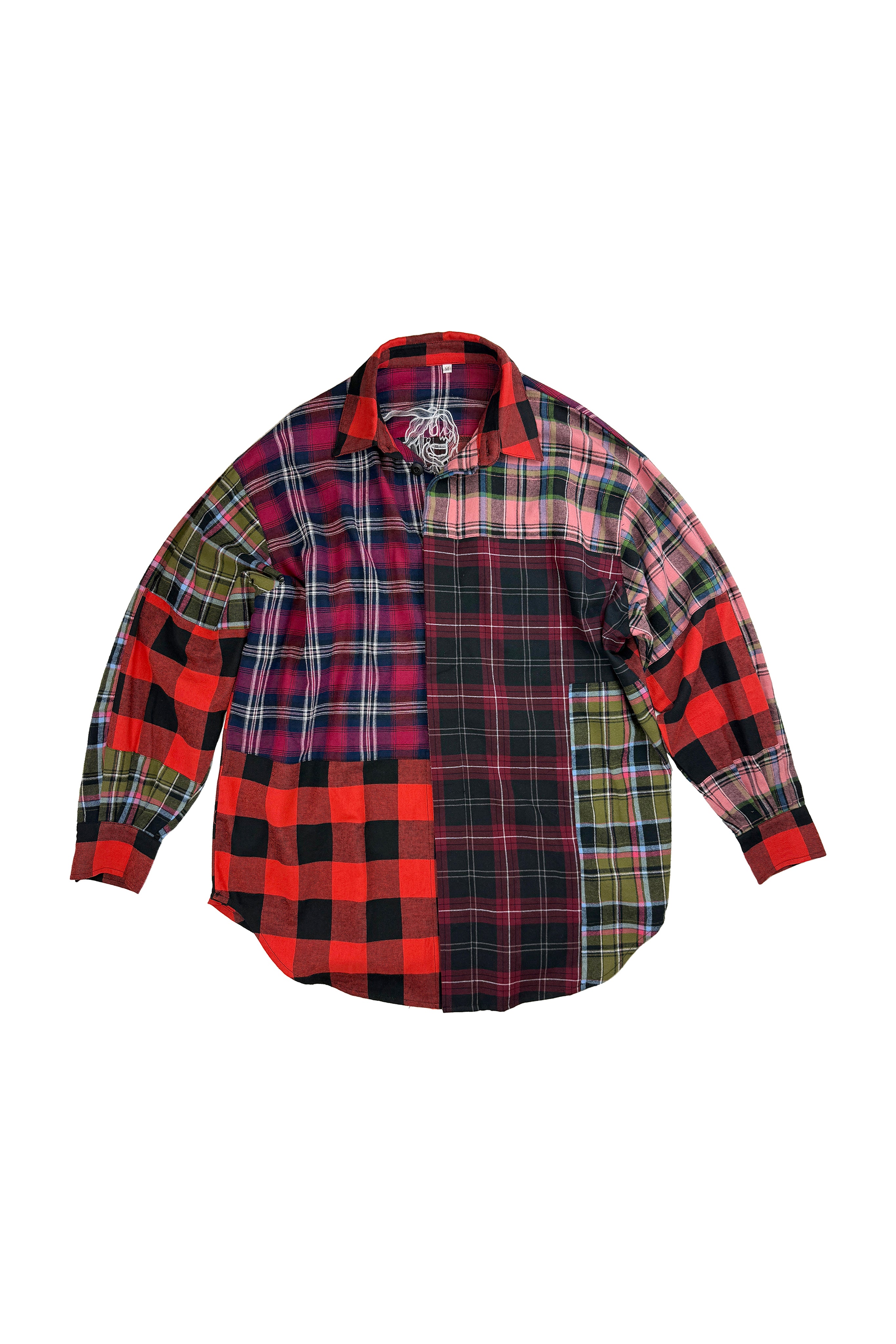 Re-cut Flannel Shirt Sally with Snake