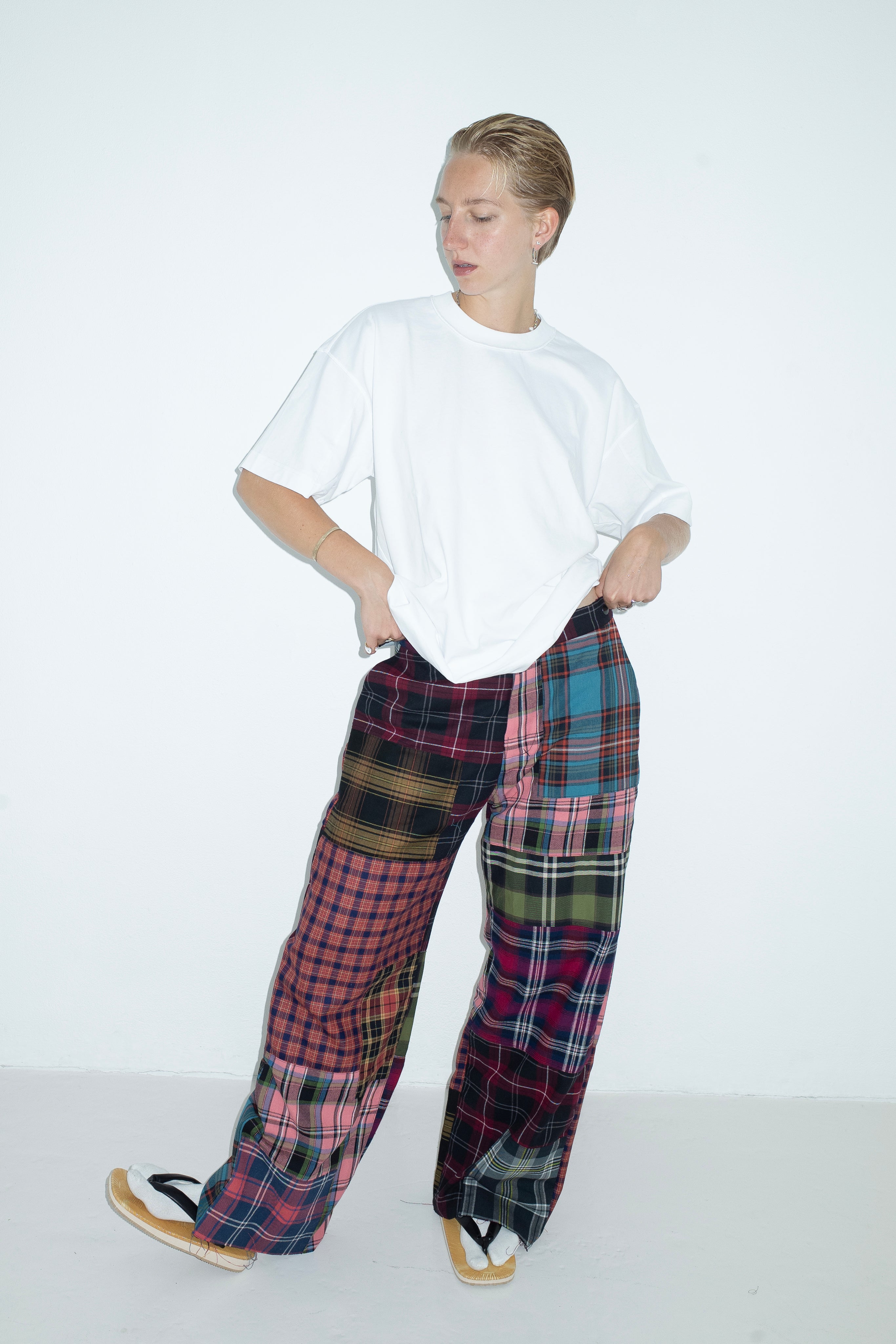 FLANNEL PATCHWORK PANTS