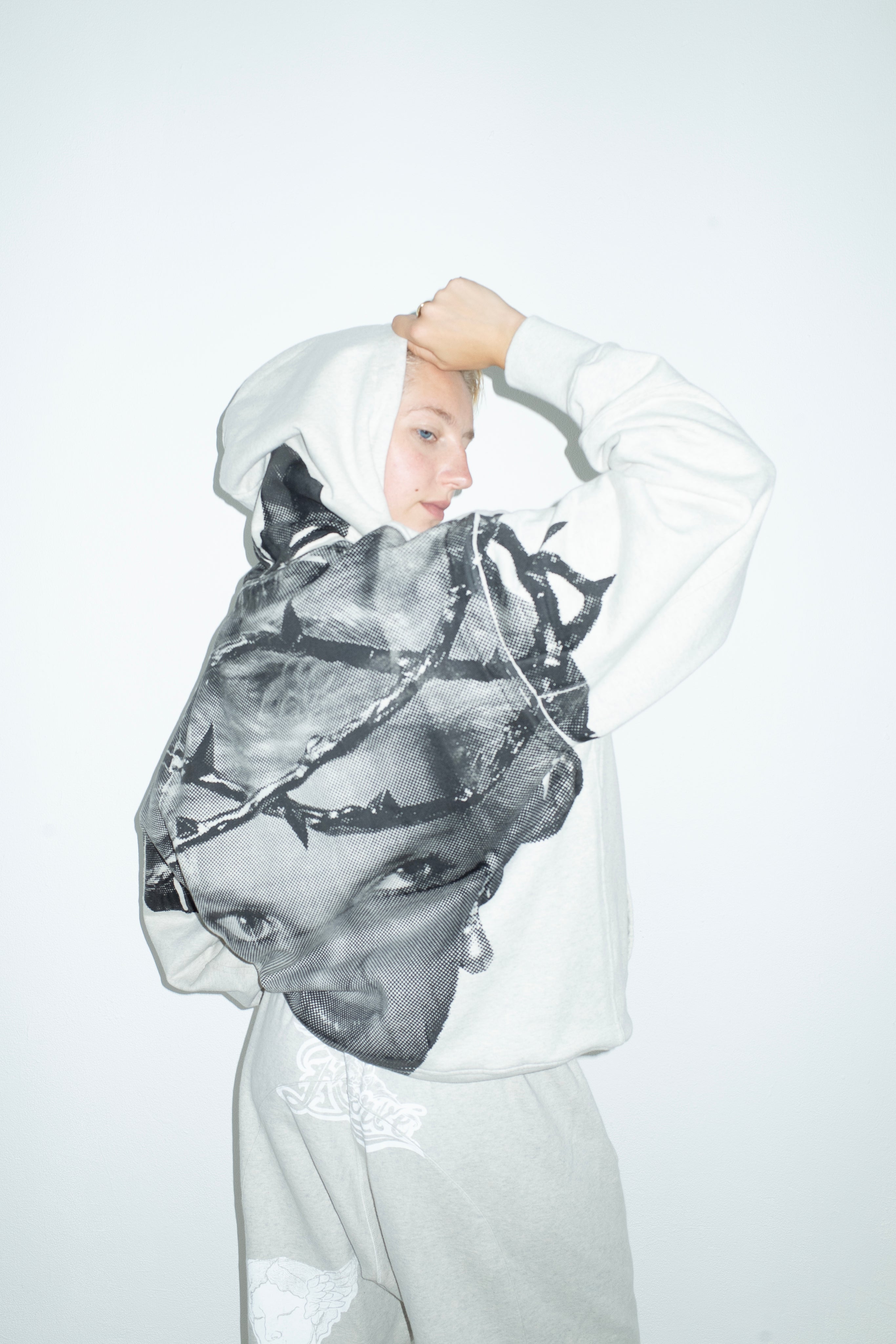 HOODIE "DIANA" GREY MÉLANGE