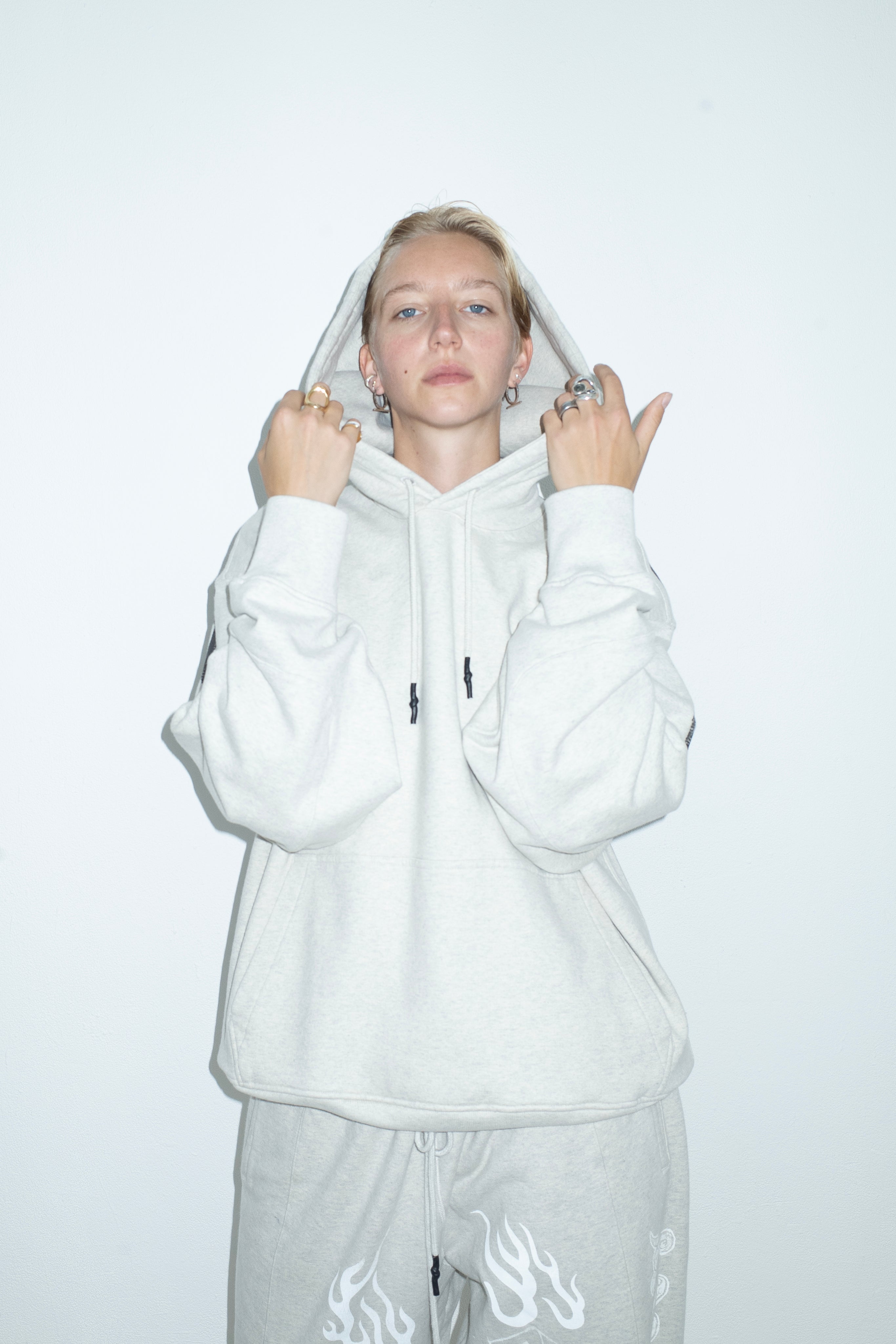 HOODIE "DIANA" GREY MÉLANGE