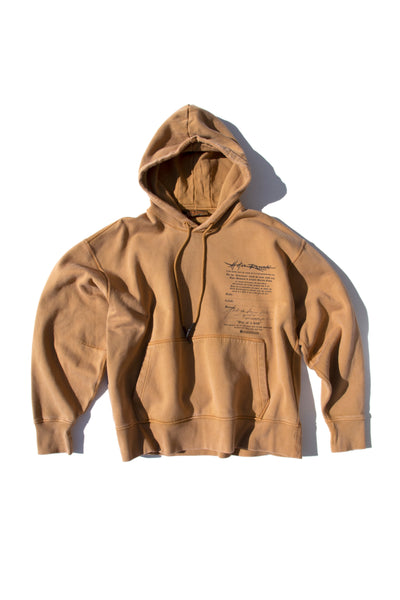 Copy of Box Hoodie Massage Washed Goldenbrown 2/2