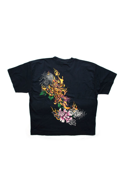 Box Tee Fire Washed Black