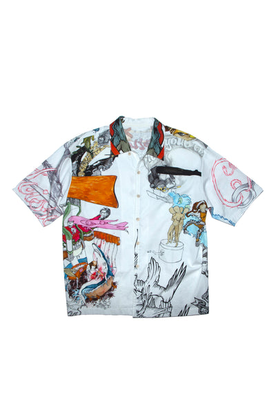 Hawaii Shirt Bang Bang All Over Printed White