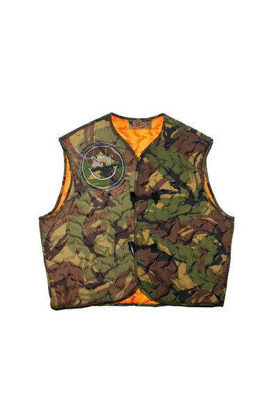 Re-cut Vest Camo/Orange "ONE-OF-A-KIND"