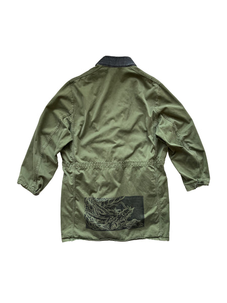 kimono swiss army re-cut hybrid jacket
